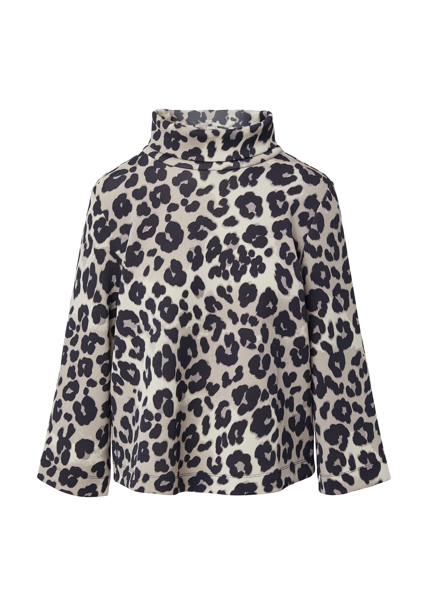 S.Oliver Black Label Sweatshirt Lichtbeige / Zwart