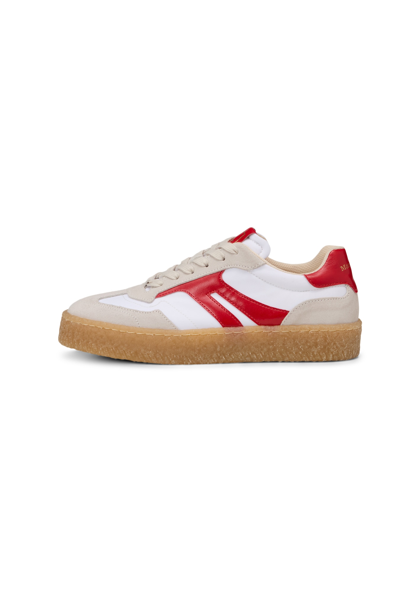 Marc O'Polo Zapatillas deportivas bajas 'Cortney' rojo fuego / blanco / offwhite