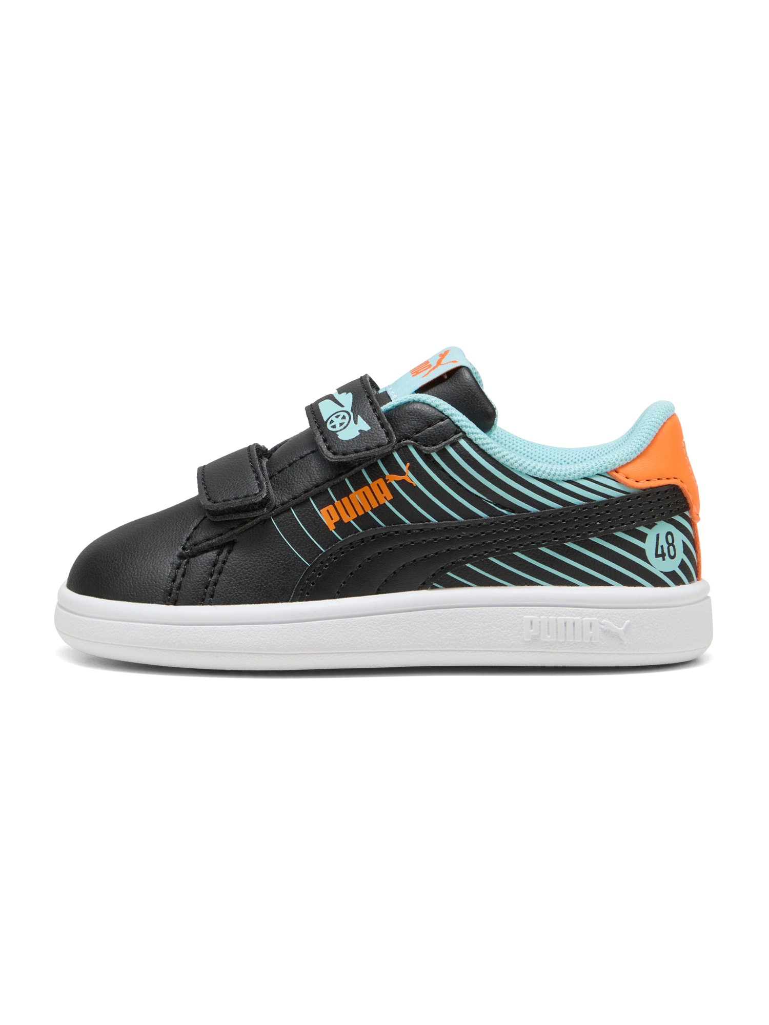 PUMA Sportcipő 'Smash 3.0 Poised 2 ra'  égkék / narancs / fekete akciós termékkép 1
