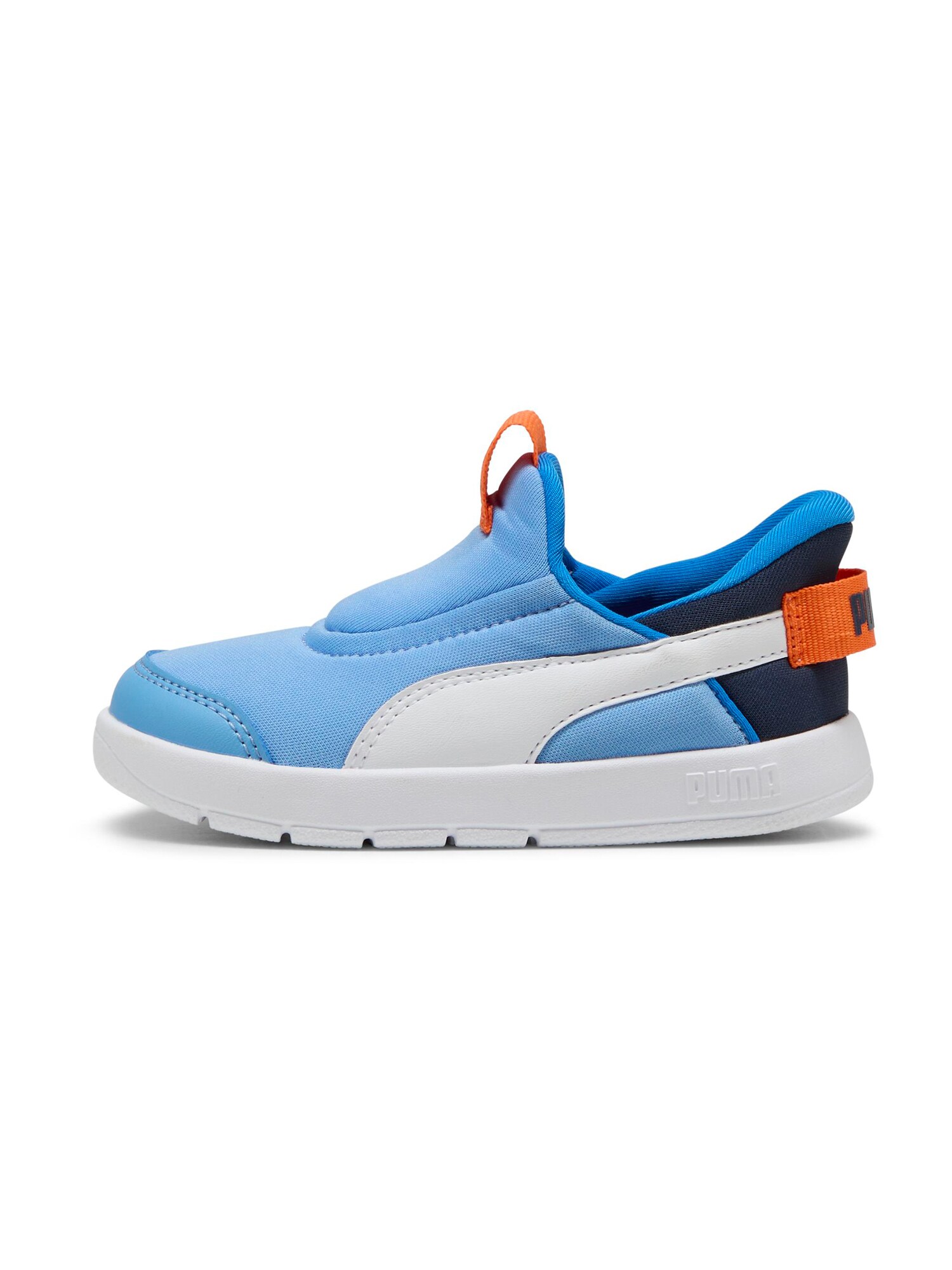 PUMA Tenisky 'Courtflex V3 Ease'  námornícka modrá / svetlomodrá / oranžová / biela