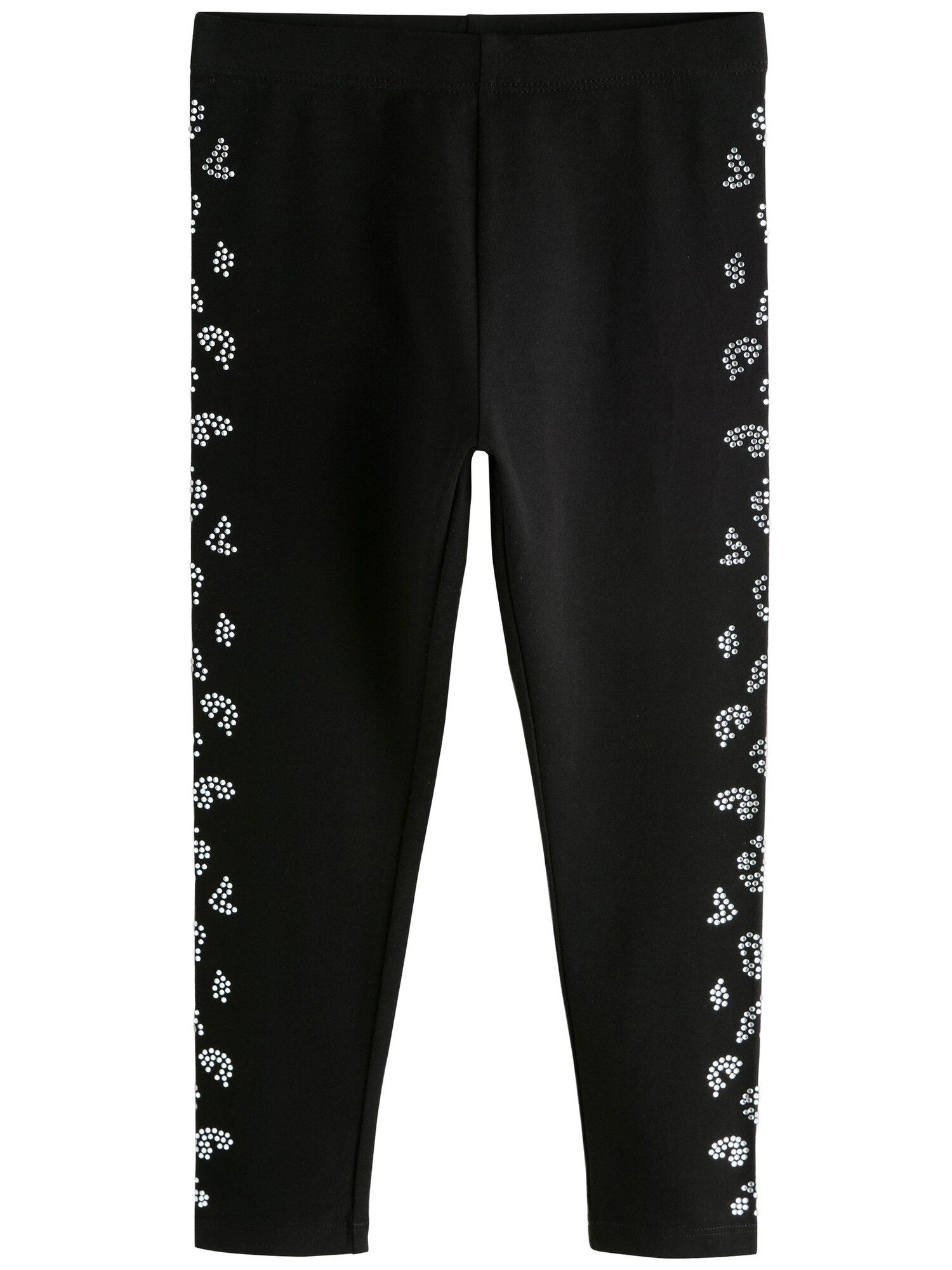 Next Leggings Party  negru / transparent