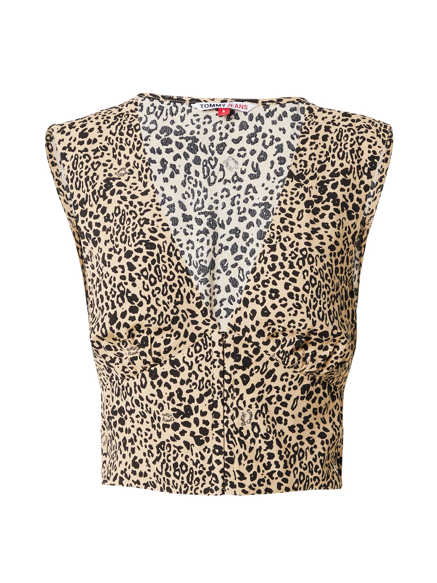 Tommy Jeans Top  bej / negru