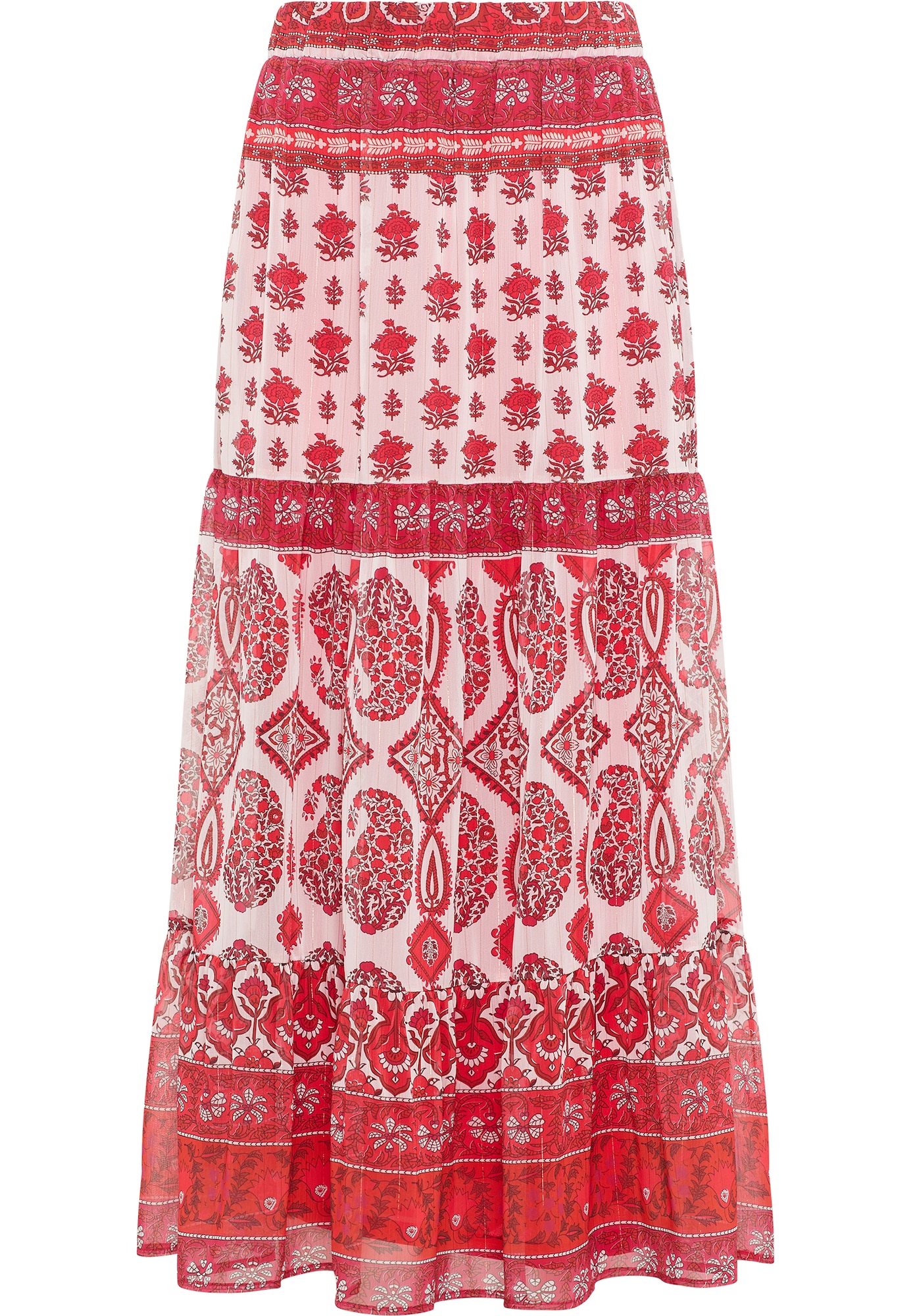 usha FESTIVAL Falda  rosa pastel / rojo / rojo claro