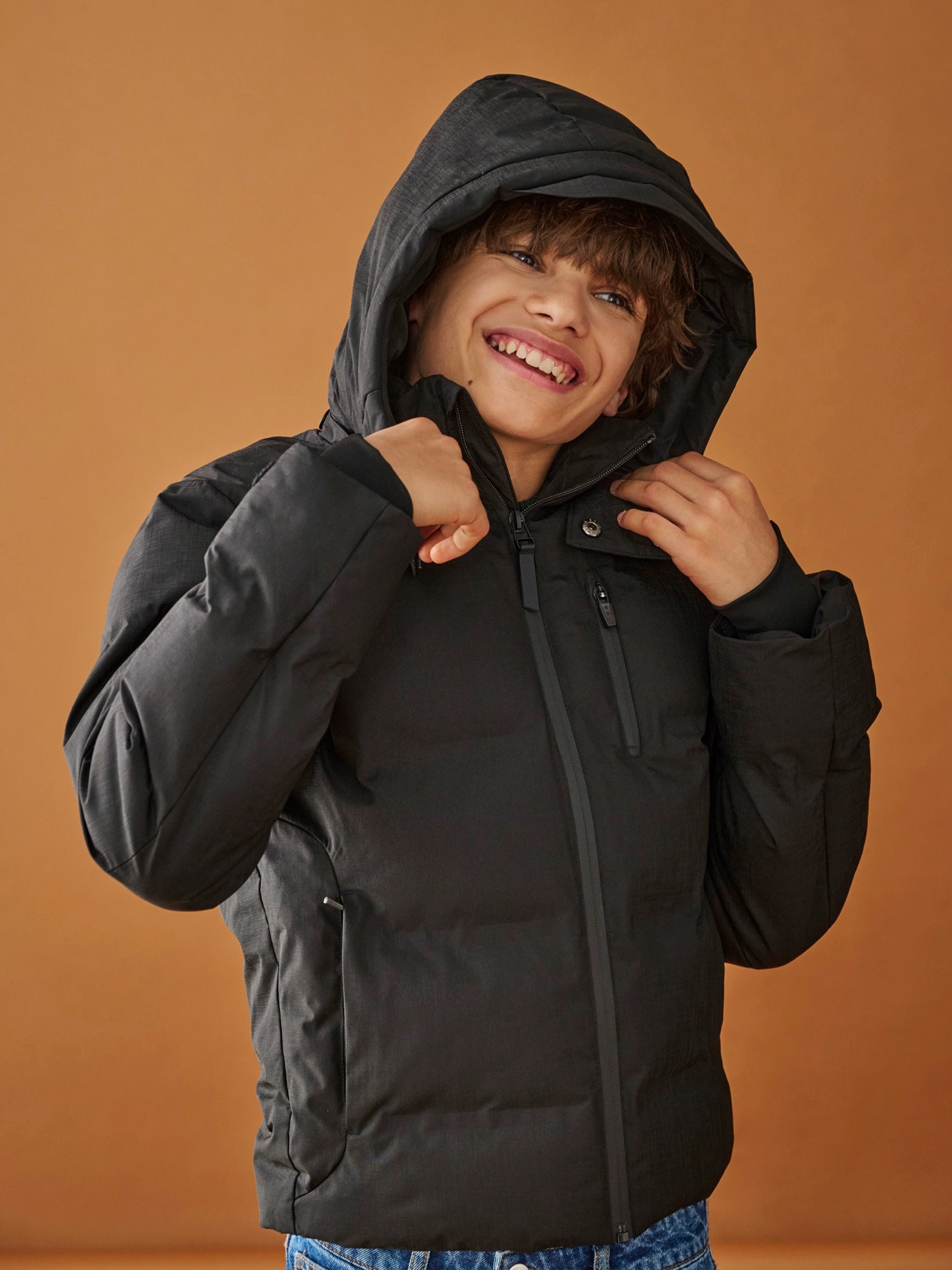 Only & Sons Junior Geacă de primăvară-toamnă OSJMATHIS negru