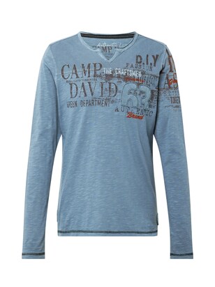 camp david Shirt ‘The Craftsmen’ Marine / Donkerblauw