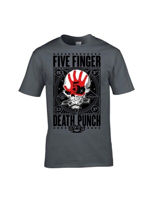 Rockshirts Camiseta 'Five Finger Death Punch Obey  T-Shirt'  gris