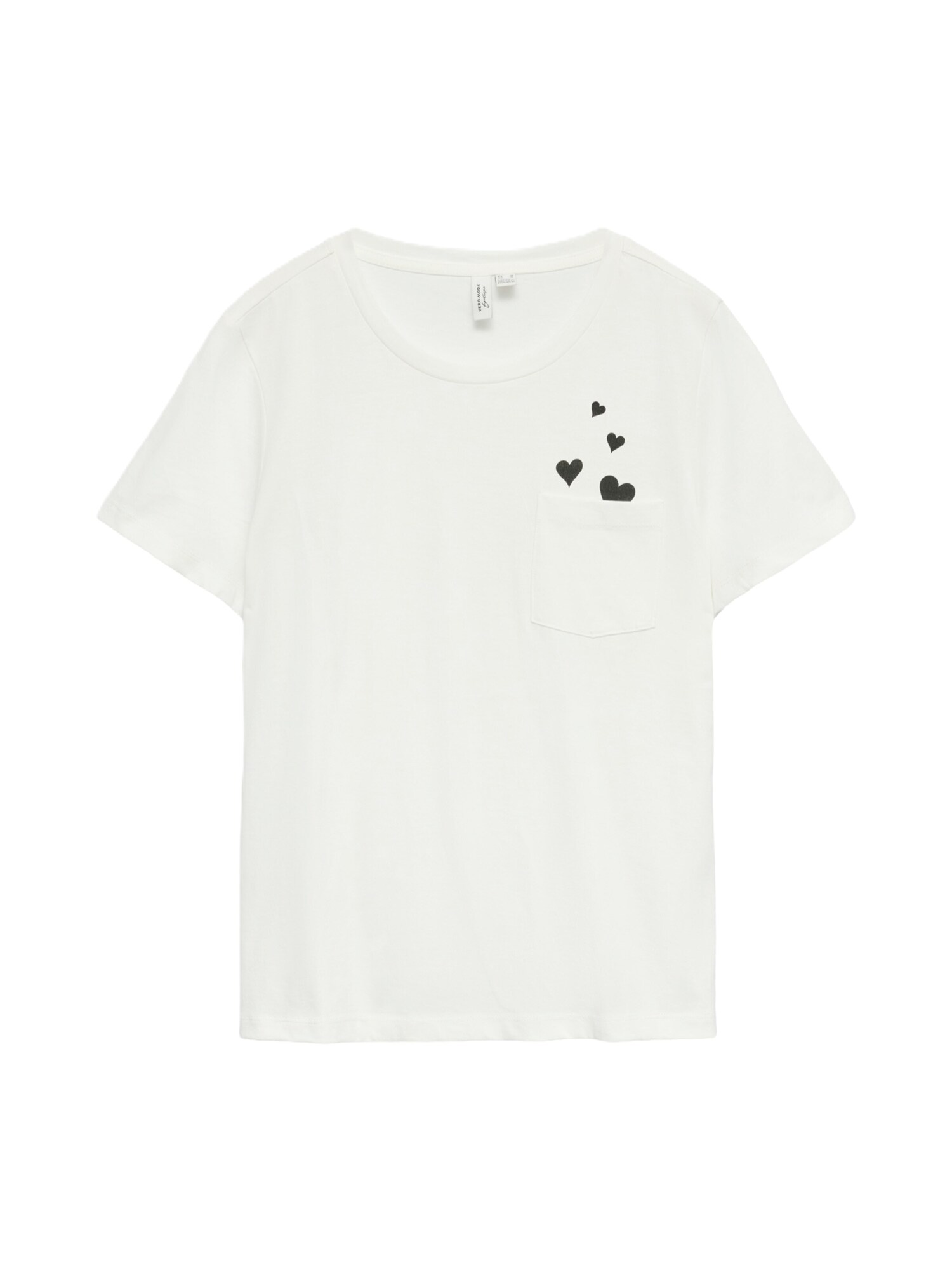 VERO MODA Tricou 'VMKARMA'  negru / alb