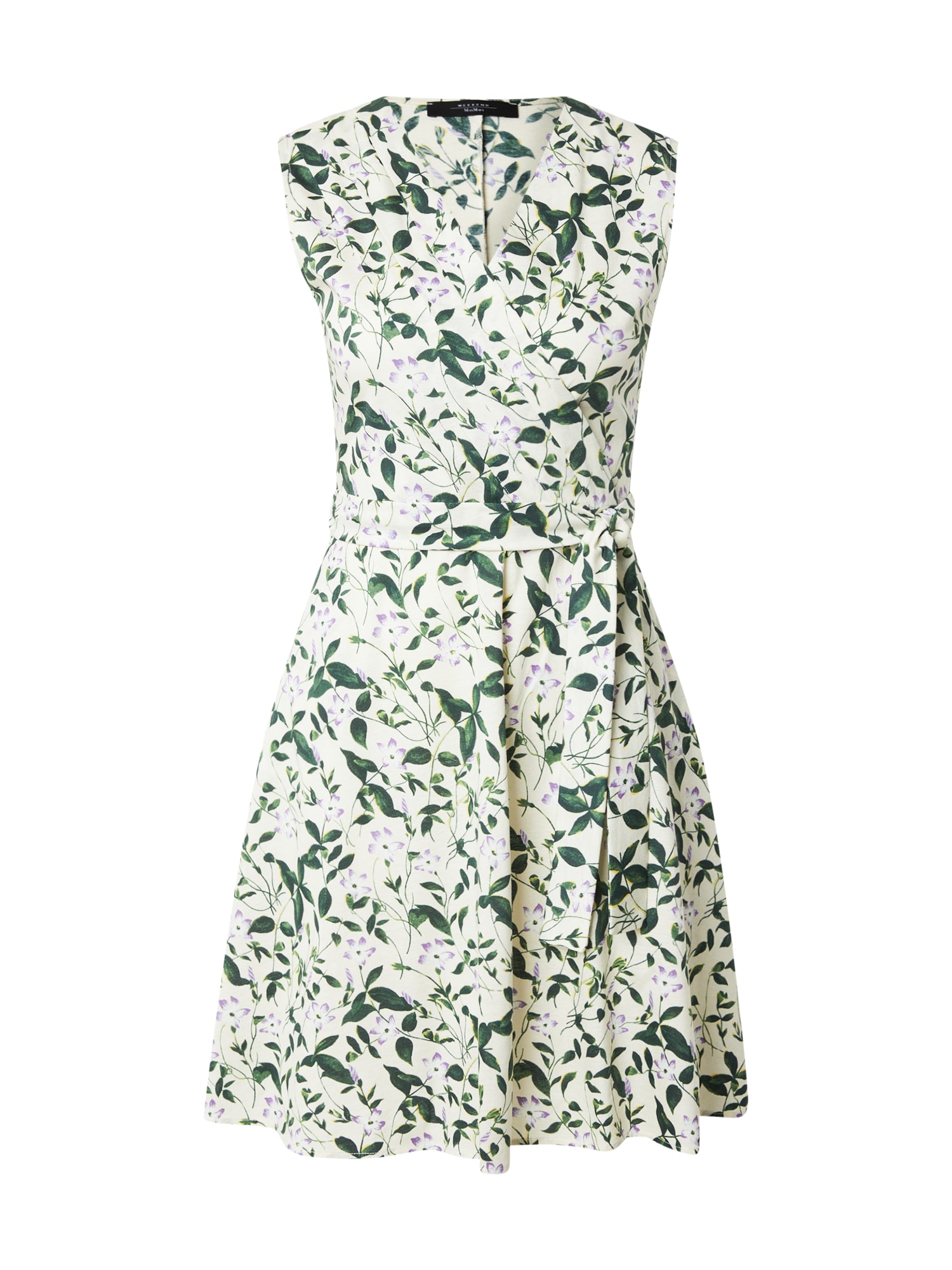 Weekend Max Mara Rochie OSIRIS  verde / lila / alb murdar