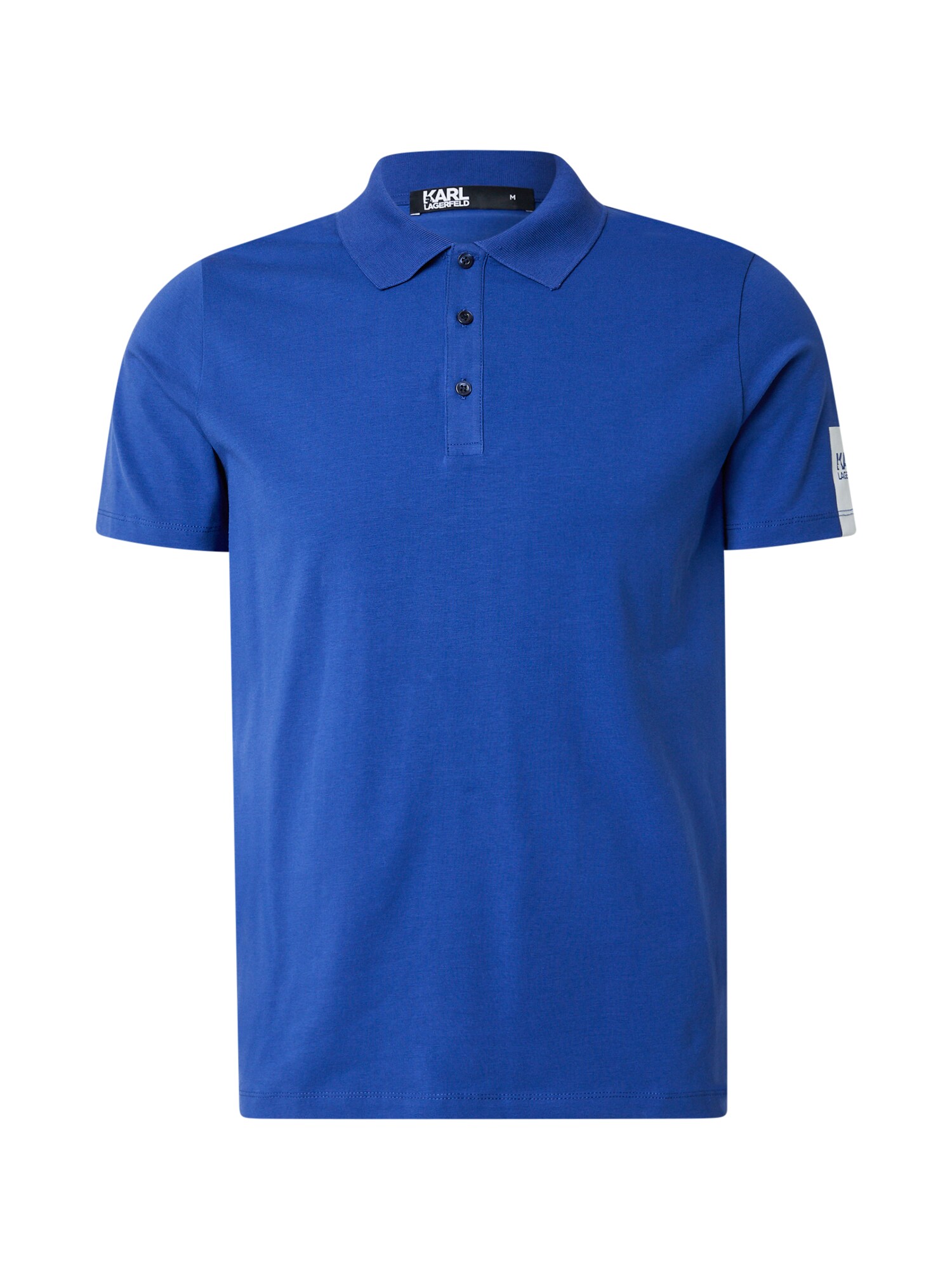 Karl Lagerfeld Tricou  albastru regal / alb