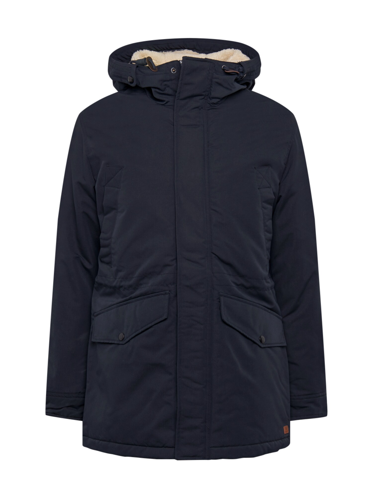 JACK & JONES Ilga žieminė striukė  nakties mėlyna
