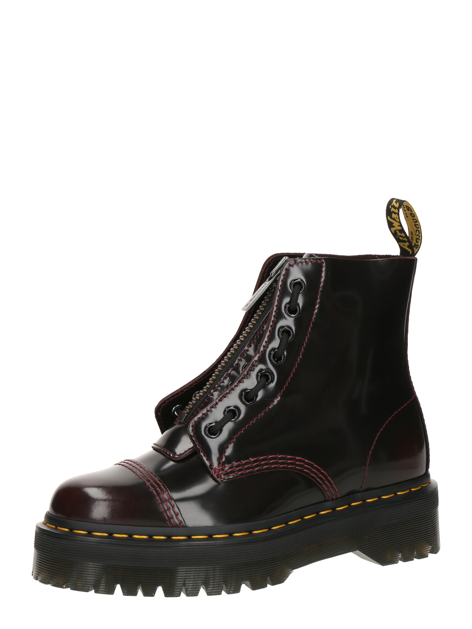 Dr. Martens Ghete cu șireturi Sinclair  roșu vin