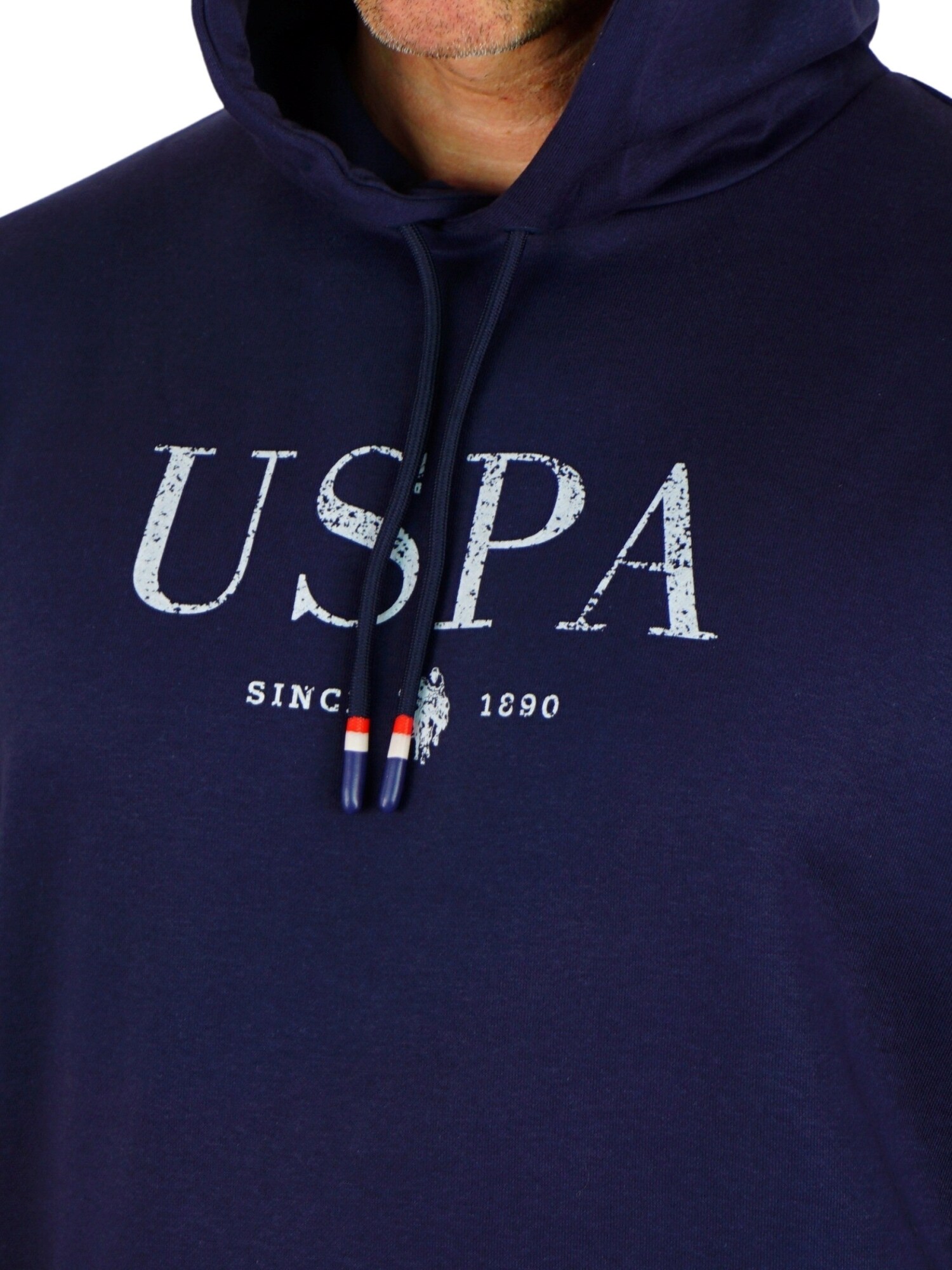 U.S. POLO ASSN. Mikina tmavomodrá / biela (obrázok 4)