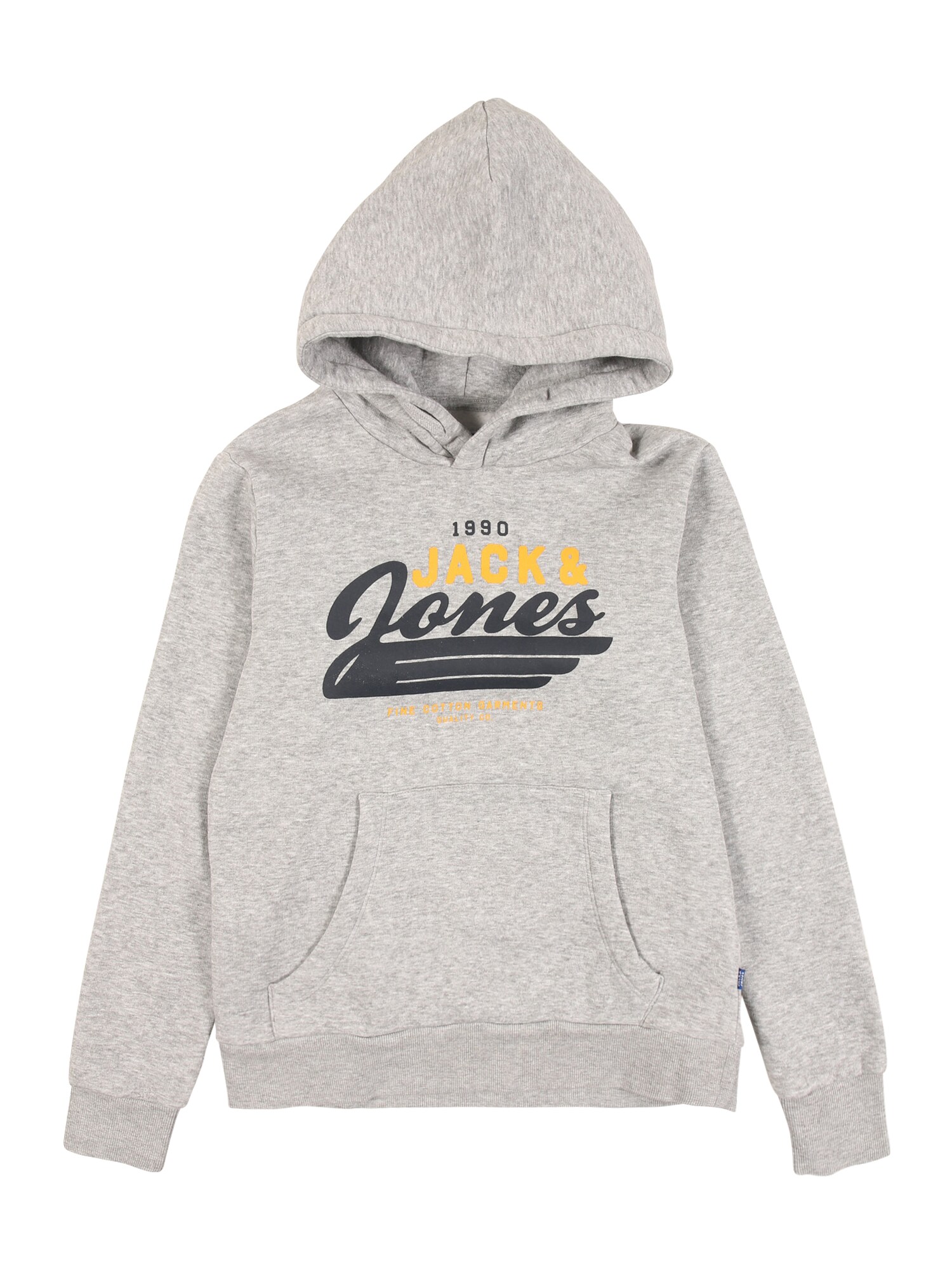 Jack & Jones Junior Megztinis be užsegimo  margai pilka / nakties mėlyna / geltona