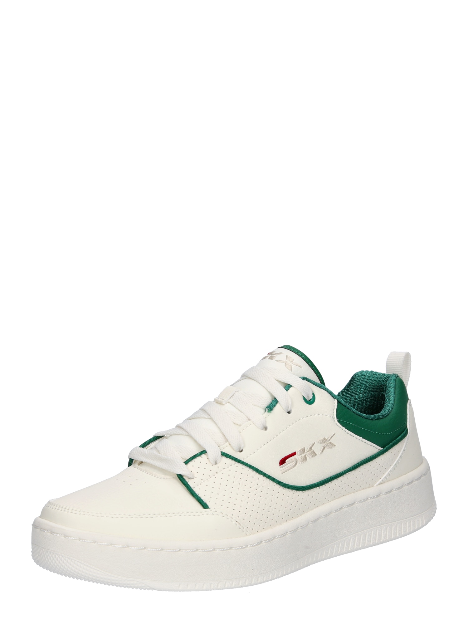 SKECHERS Sneaker low 'SPORT COURT 92'  verde / alb