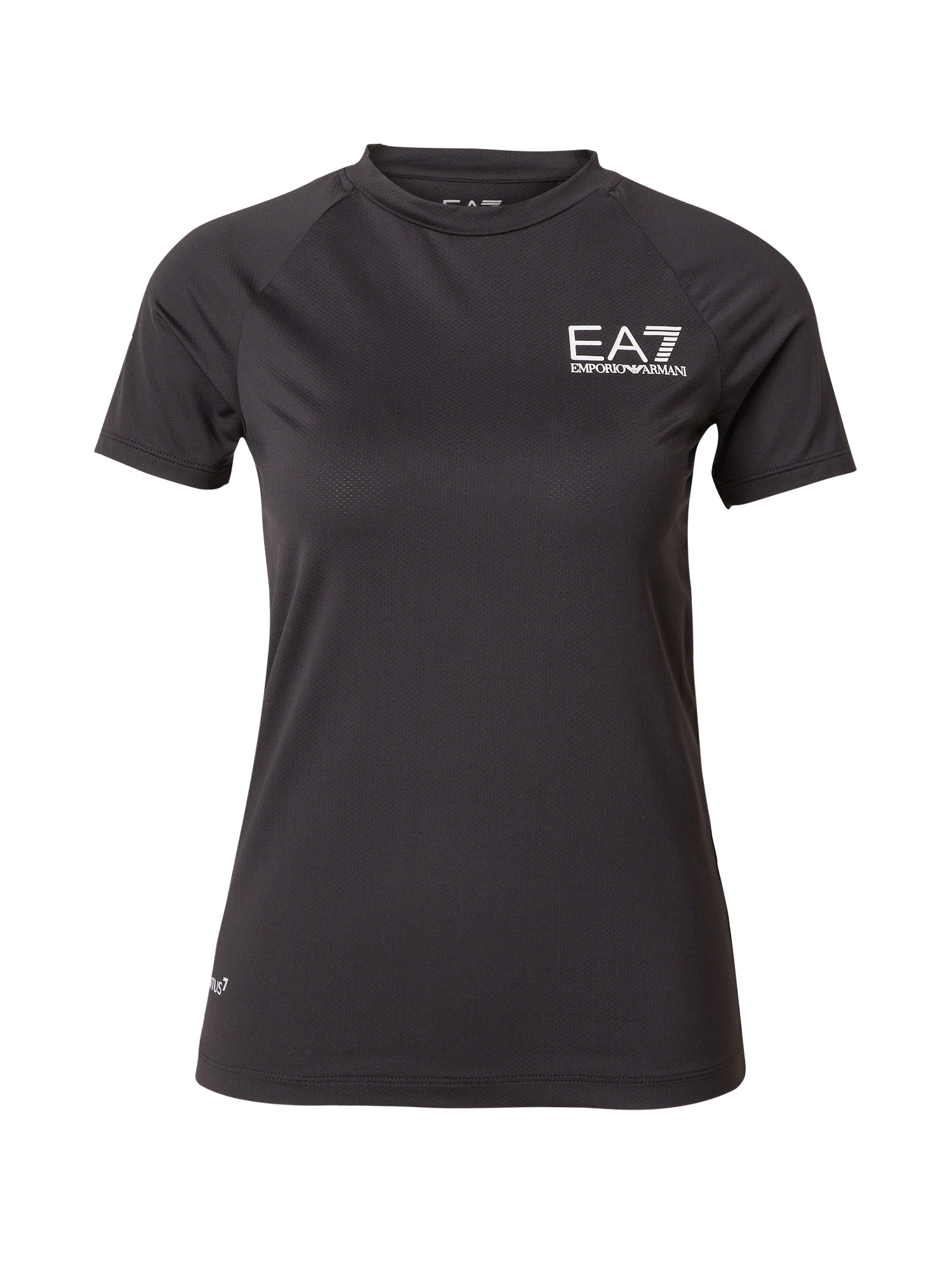 EA7 Emporio Armani Функционална тениска  черно / бяло