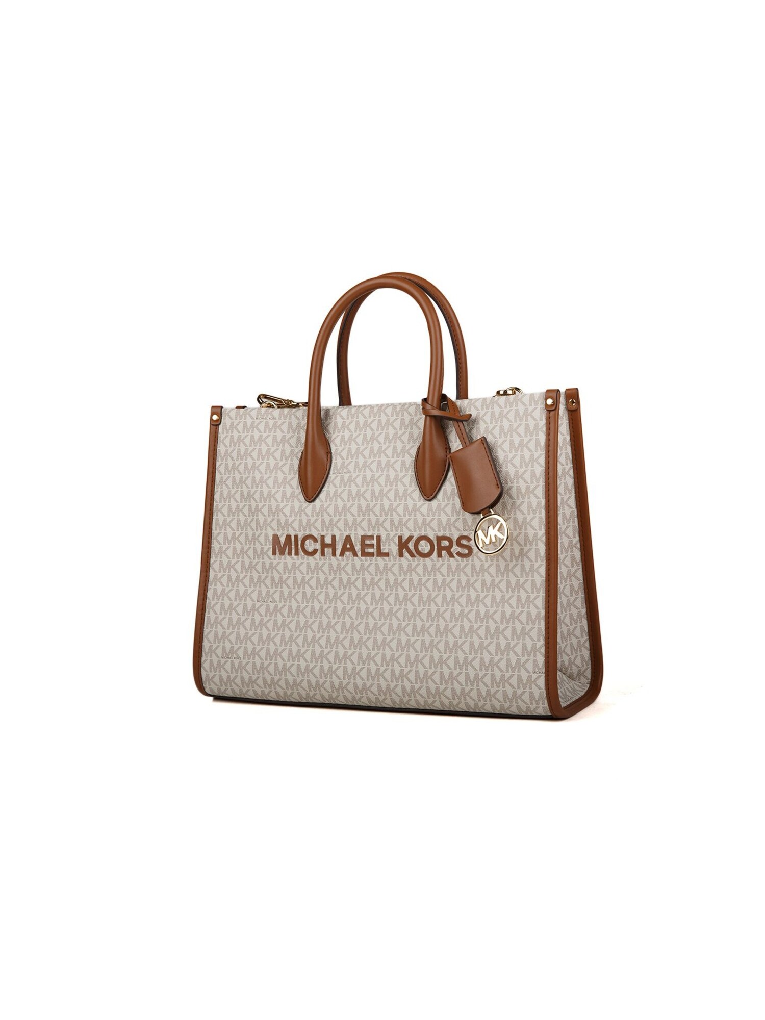 Michael Kors Bolso de mano 'Mirella Medium Signature Logo Tote Bag'  crema – imagen 3