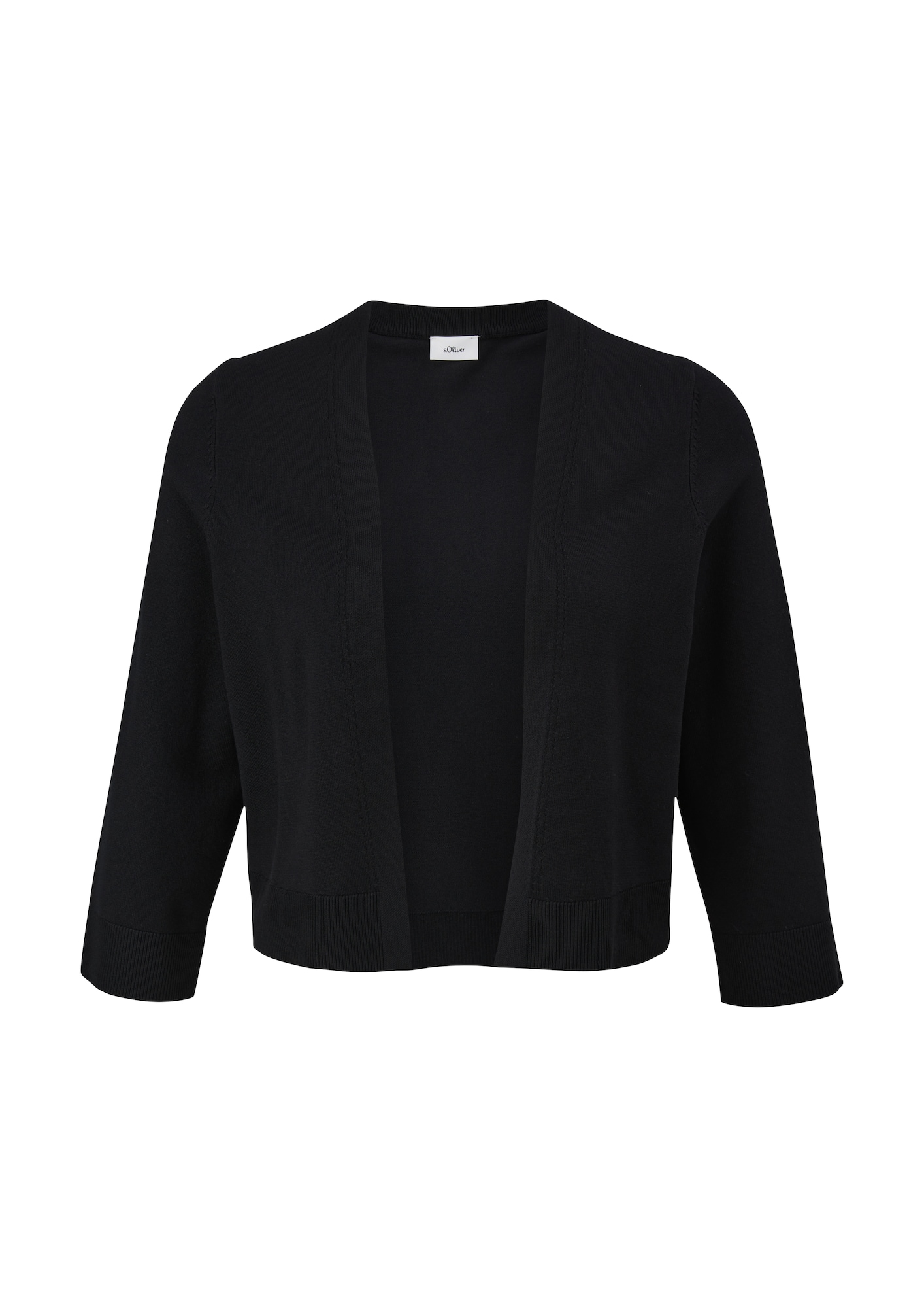 s.Oliver BLACK LABEL Geacă tricotată  negru