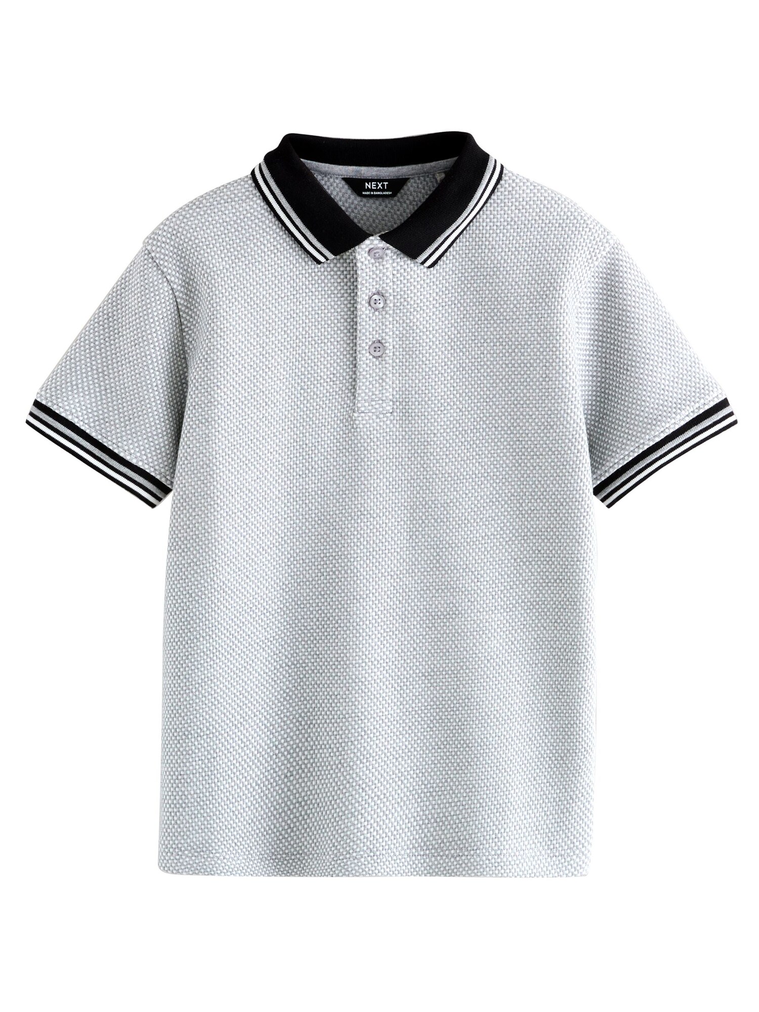 Next Tricou  gri / negru / alb