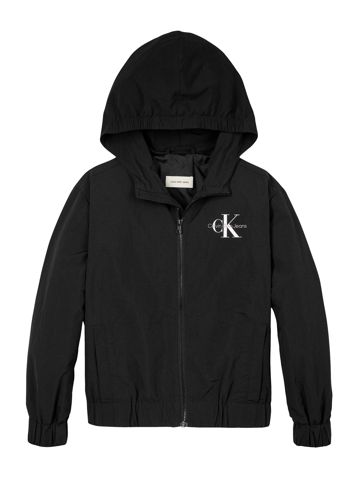 Calvin Klein Jeans Átmeneti dzseki 'Essential'  fekete / fehér akciós termékkép 1