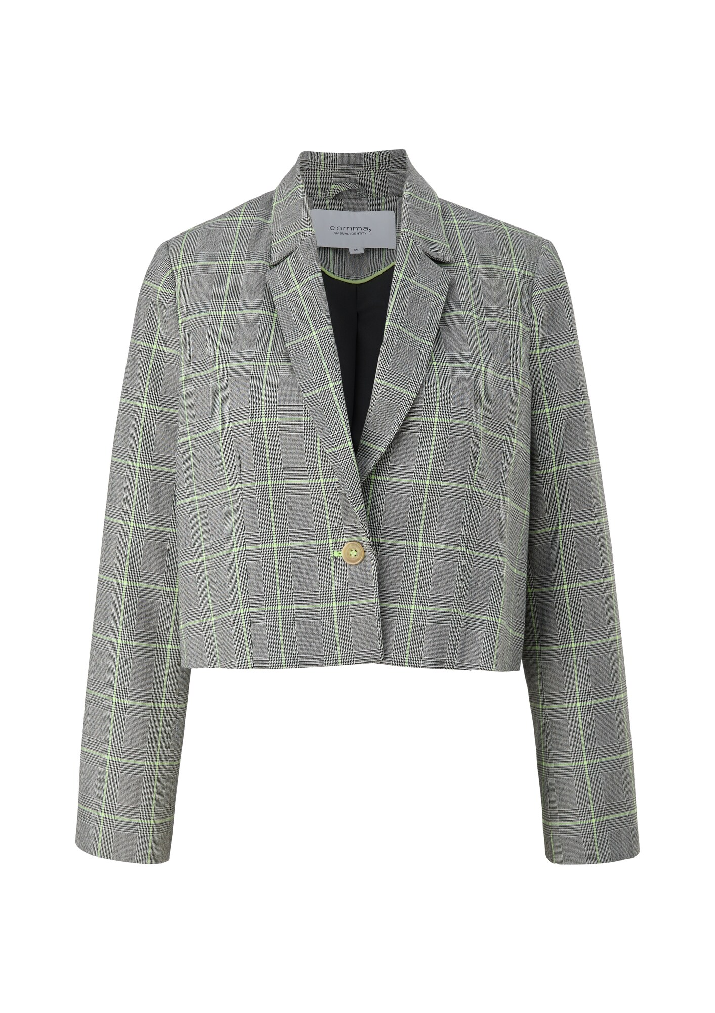 comma casual identity Blazer  cinzento / verde / branco