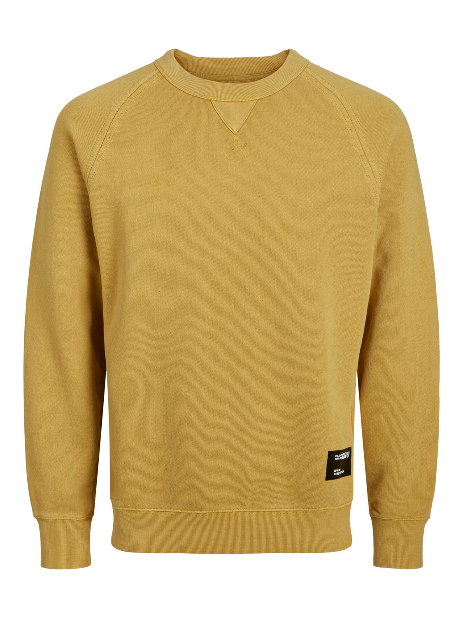 JACK & JONES Пуловер 'FADED'  жълто / черно