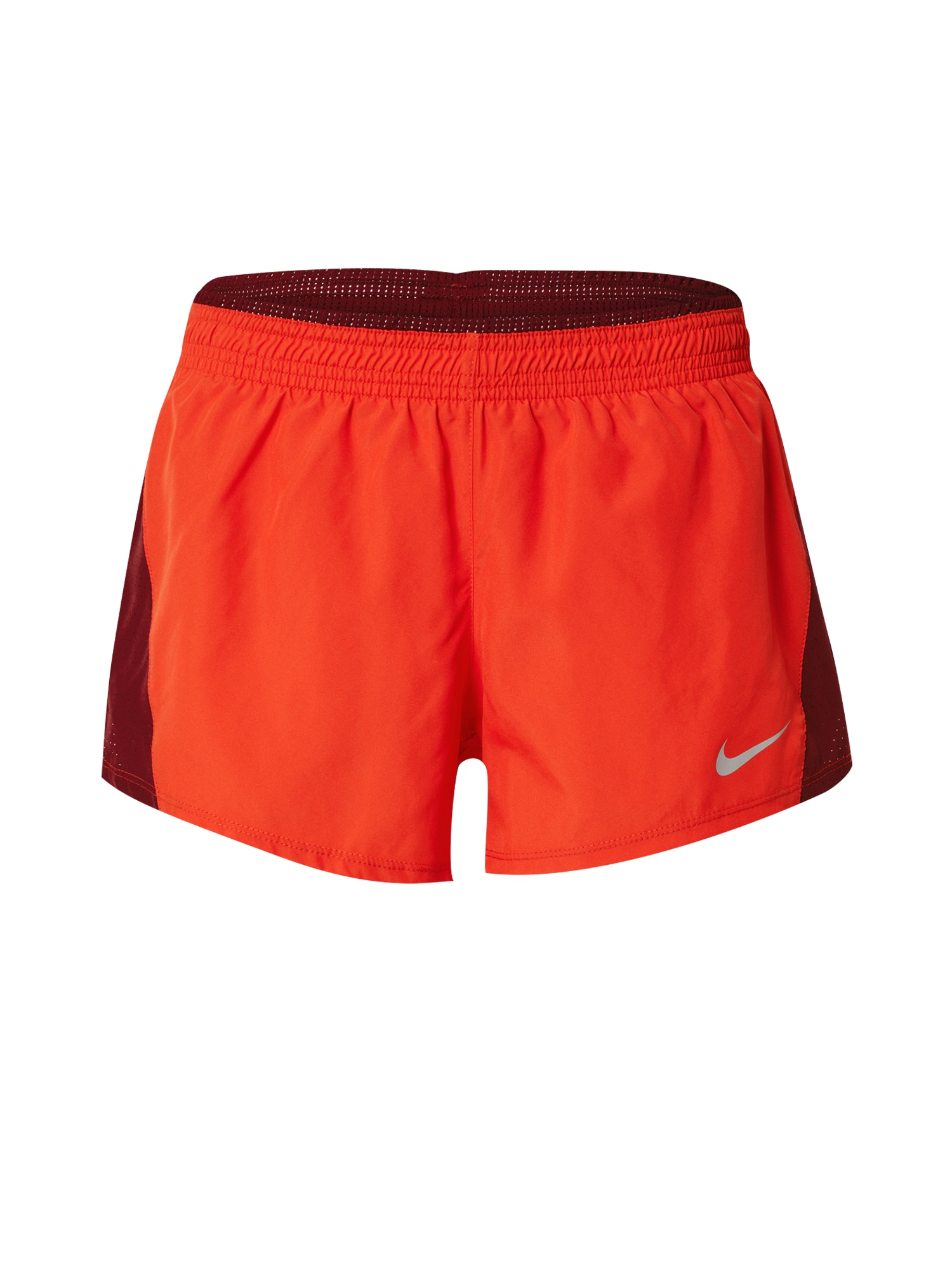 NIKE Спортен панталон  светлосиво / оранжево-червено / тъмночервено