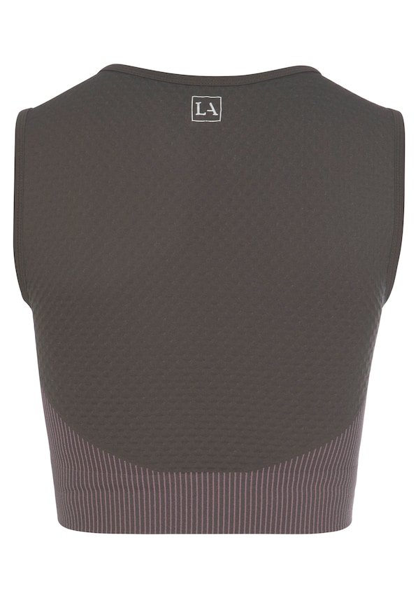 LASCANA ACTIVE, Sport top, szürke, 3 kép a 4 közül