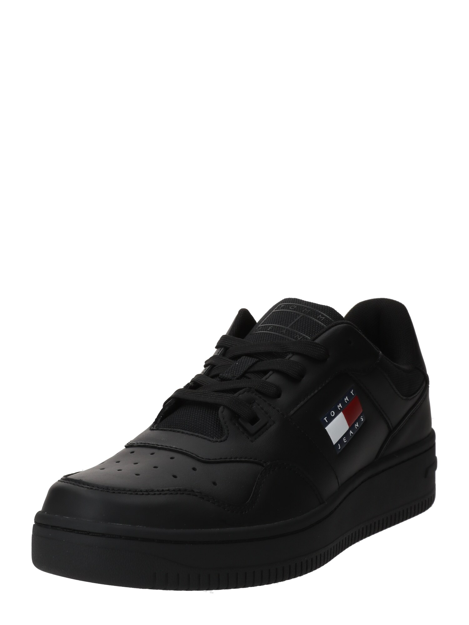 Tommy Jeans Nízke tenisky 'Essential Retro'  čierna