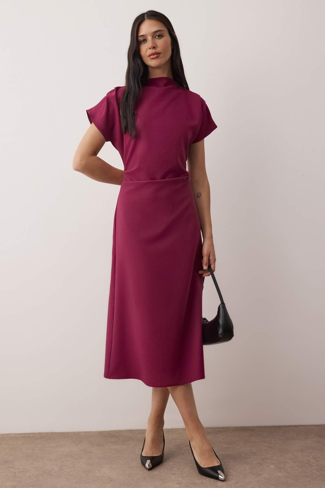 Trendyol Rochie mov zmeură