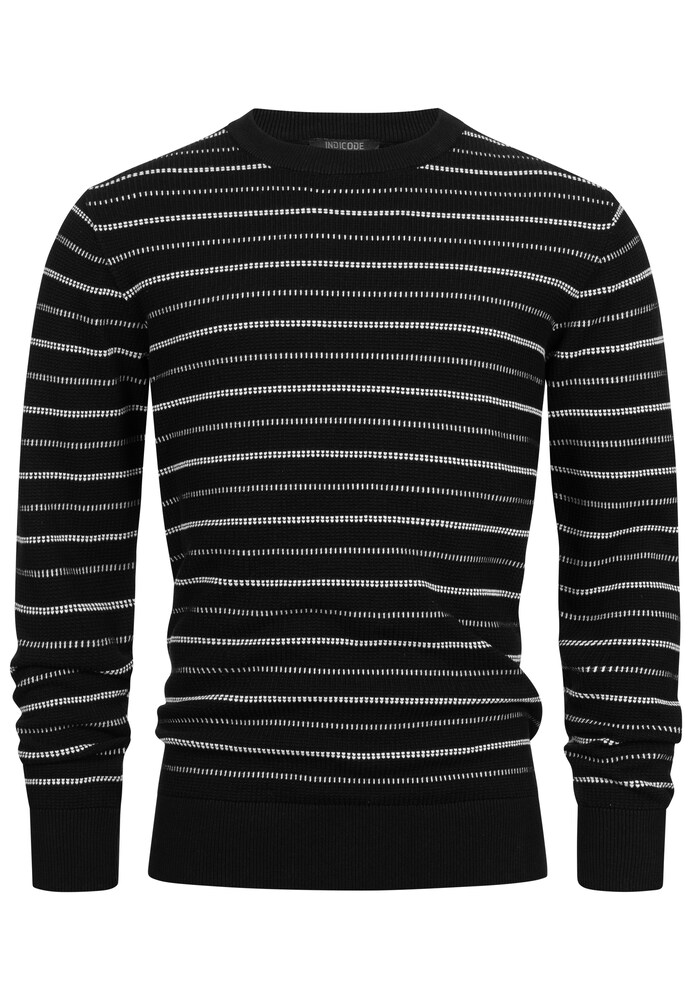 INDICODE JEANS Pullover Herren Größe L schwarz / weiß