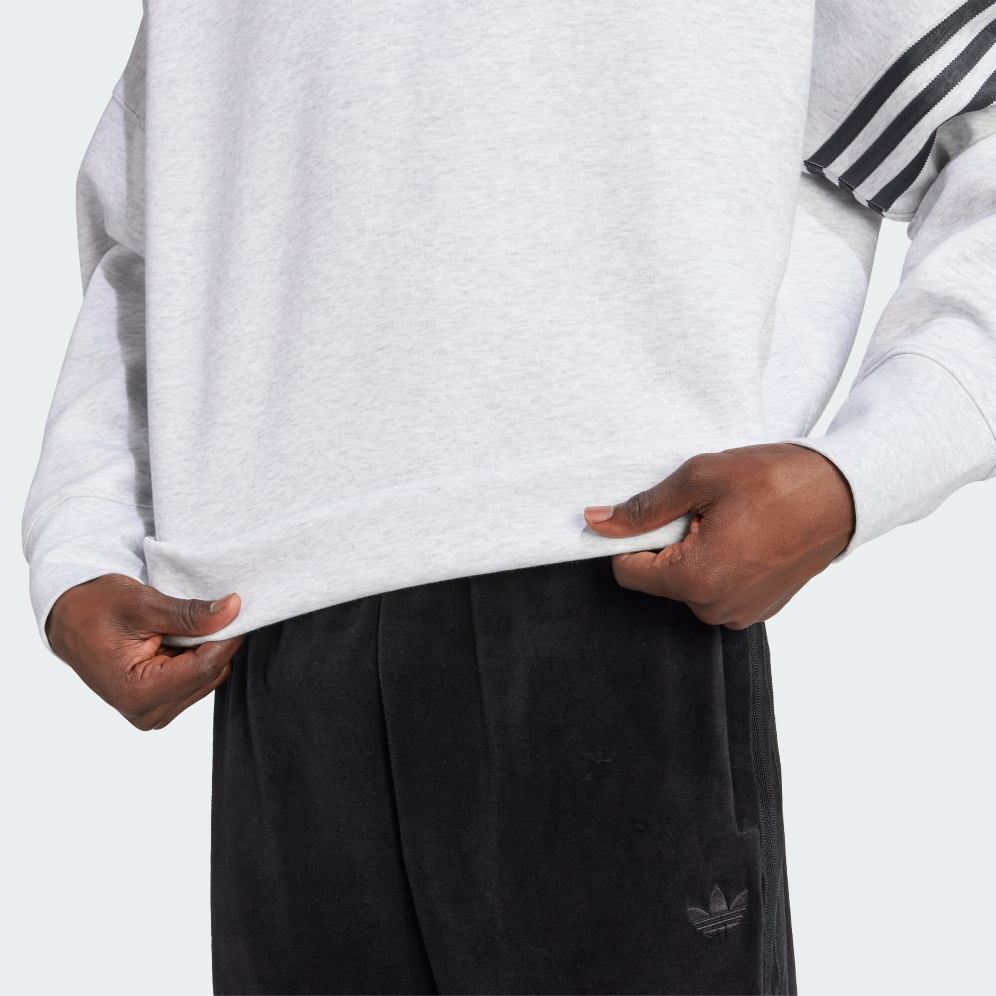 ADIDAS ORIGINALS Mikina 'Neuclassics' svetlosivá / čierna (obrázok 4)