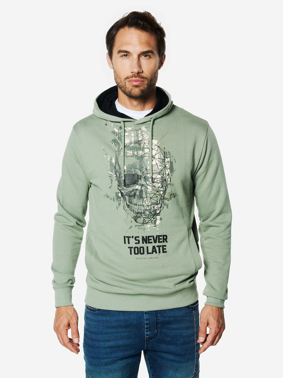 Sweatshirt ecru / khaki