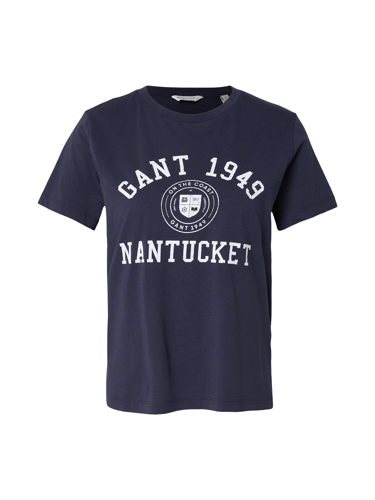 GANT Tričko  tmavomodrá / biela