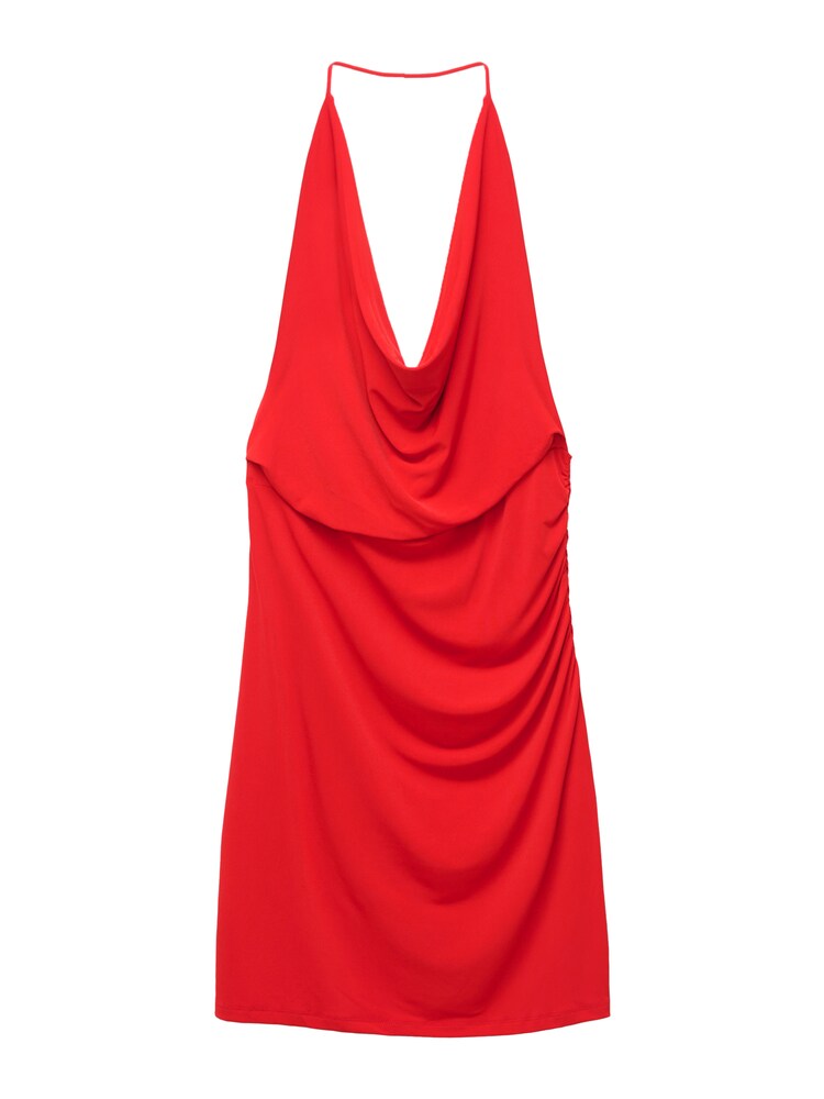 Pull&Bear Kleid Damen Größe 38 rot