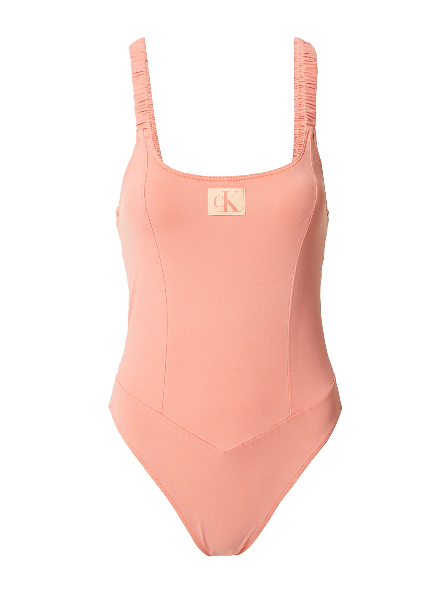 Calvin Klein Swimwear Jednodielne plavky  béžová / broskyňová