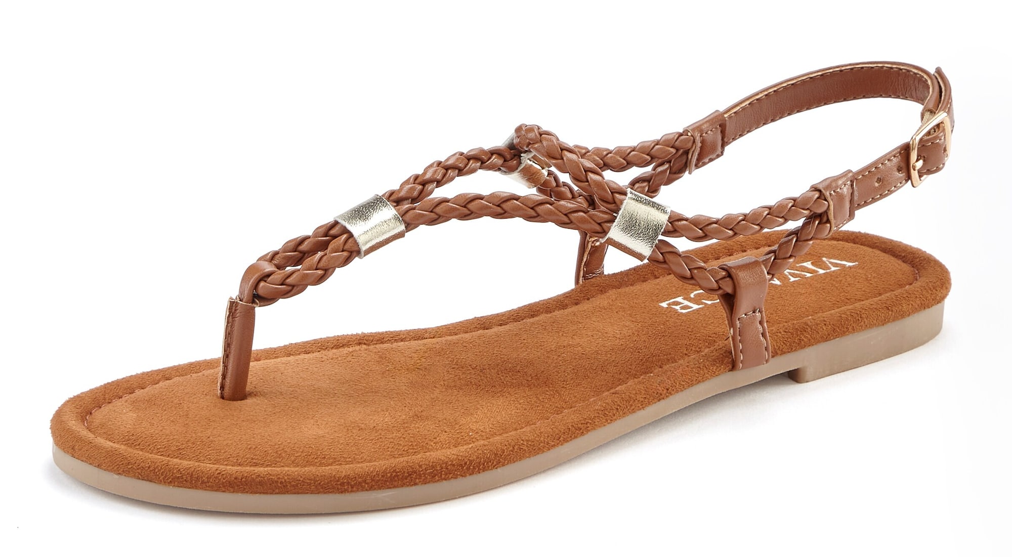 VIVANCE Flip-flops  maro / auriu