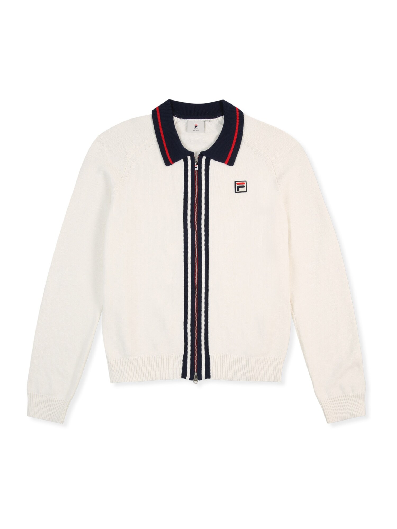 FILA Cárdigan 'CARRAIA regular zip through knit cardigan'  offwhite – imagen 4