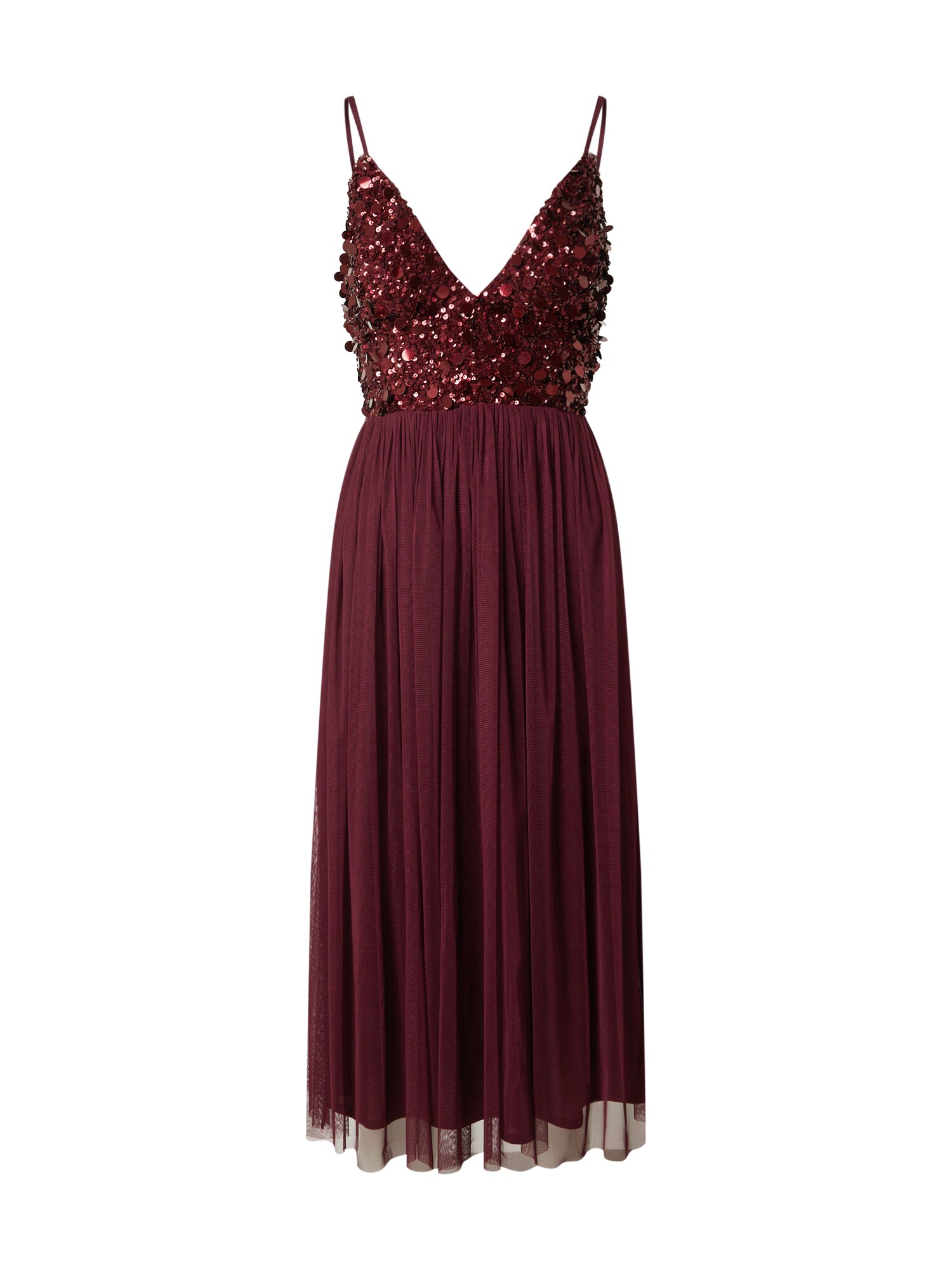 LACE & BEADS Kokteilinė suknelė 'Azalia'  burgundiško vyno spalva