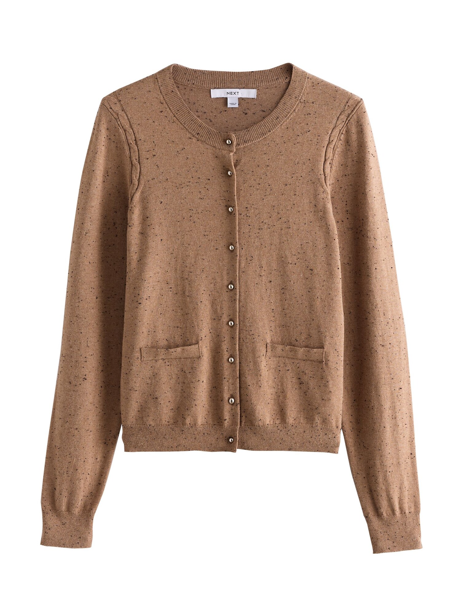 Next Gebreid Vest Camel