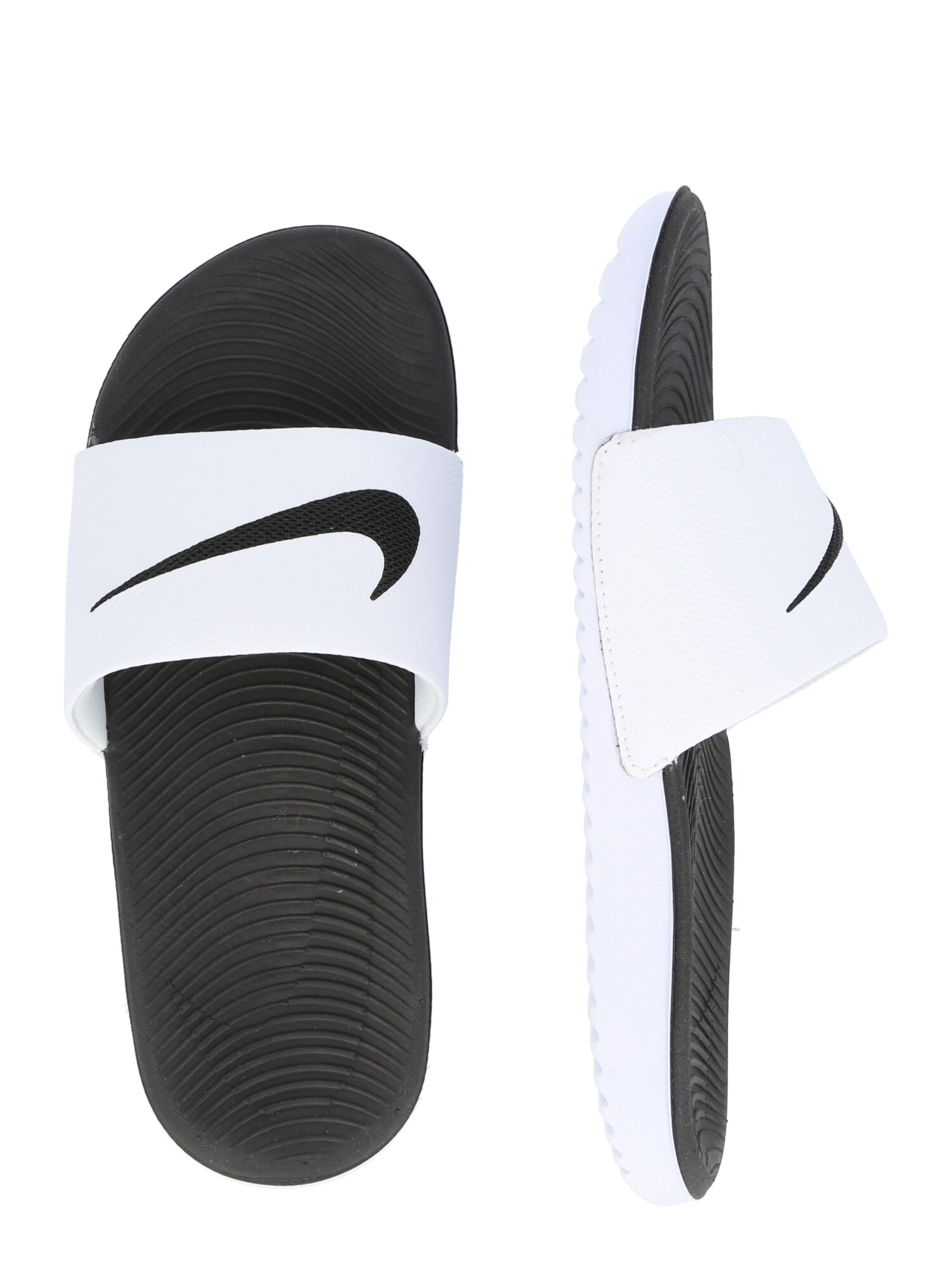NIKE Strandcipő 'Kawa'  fekete / fehér termék 2. képe