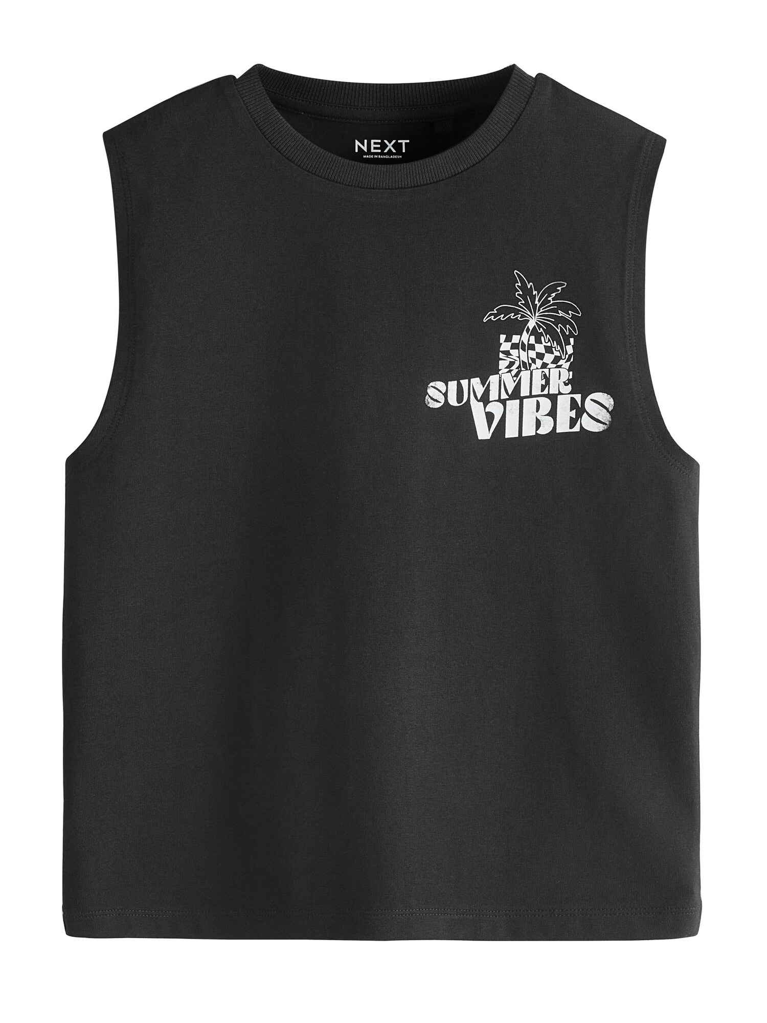 Next Camiseta  negro / blanco
