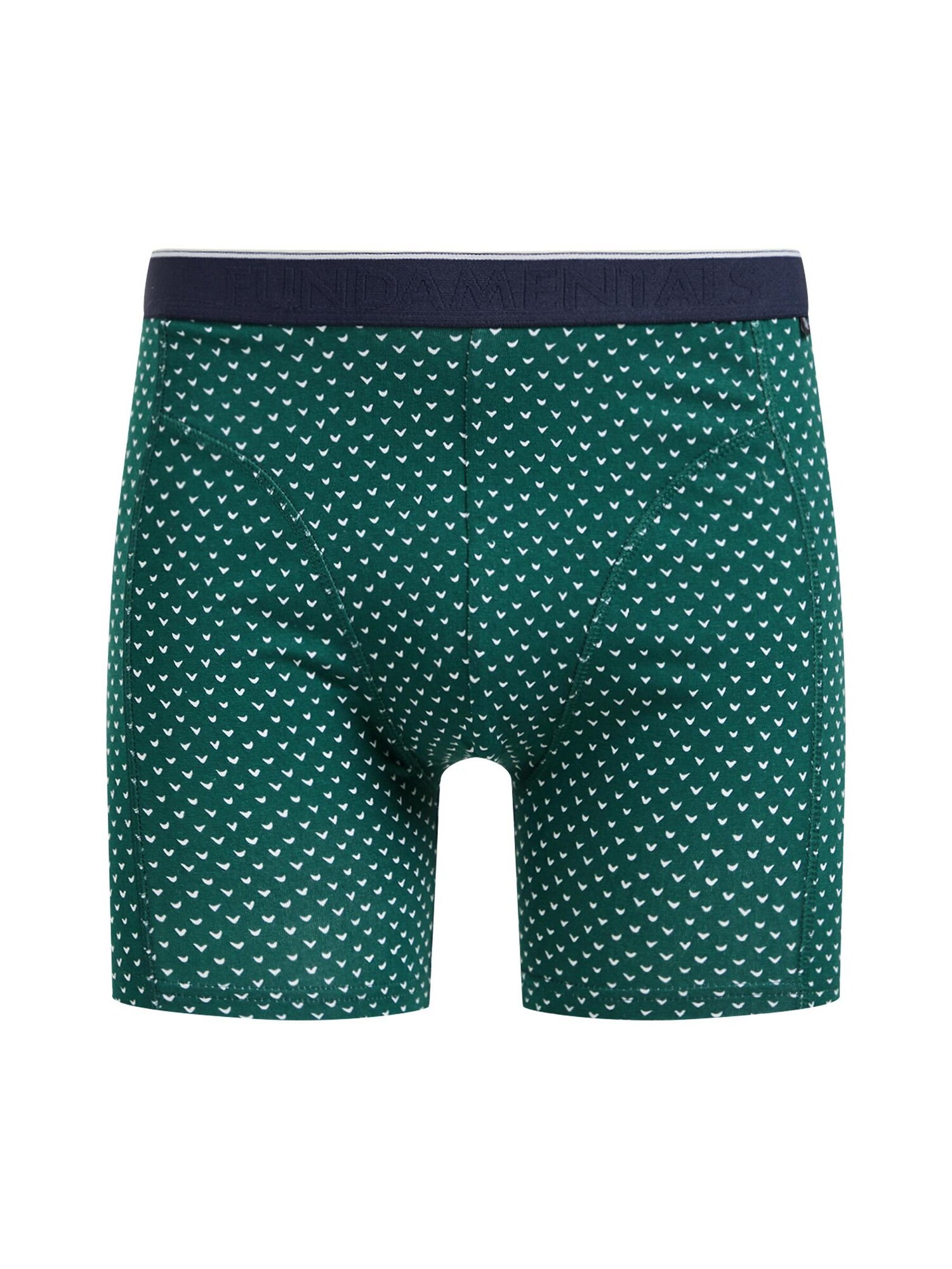 WE Fashion Boxer trumpikės tamsiai mėlyna jūros spalva / žalia / balta