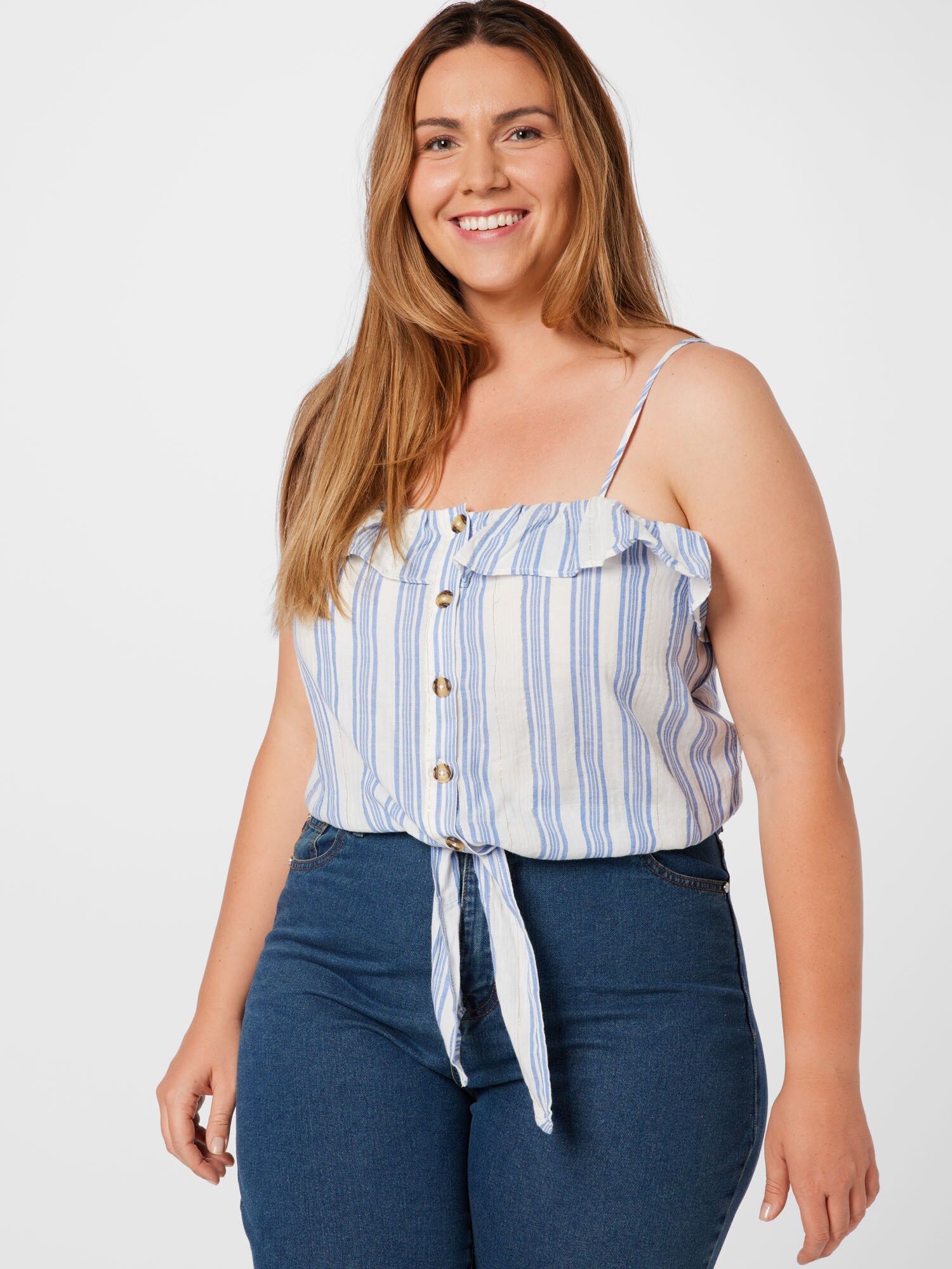 ABOUT YOU Curvy Top 'Lissi'  kék / fehér termék 2. képe
