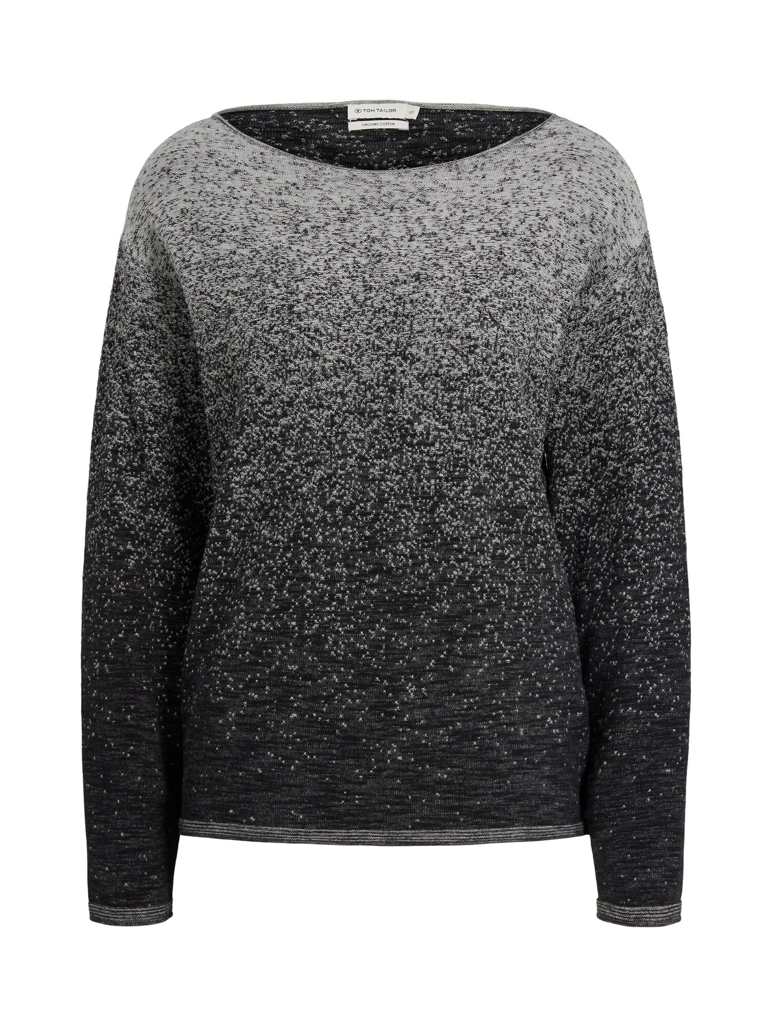 Жени > Дрехи > Големи размери > Пуловери и Трикотаж > Пуловери TOM TAILOR Пуловер  сиво / черно