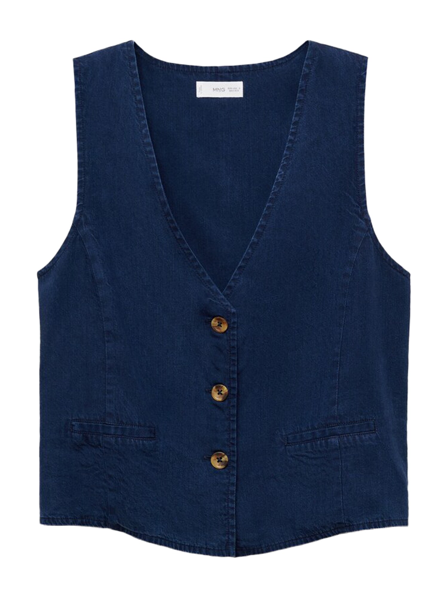 MANGO Vestă de costum CRETA  albastru denim