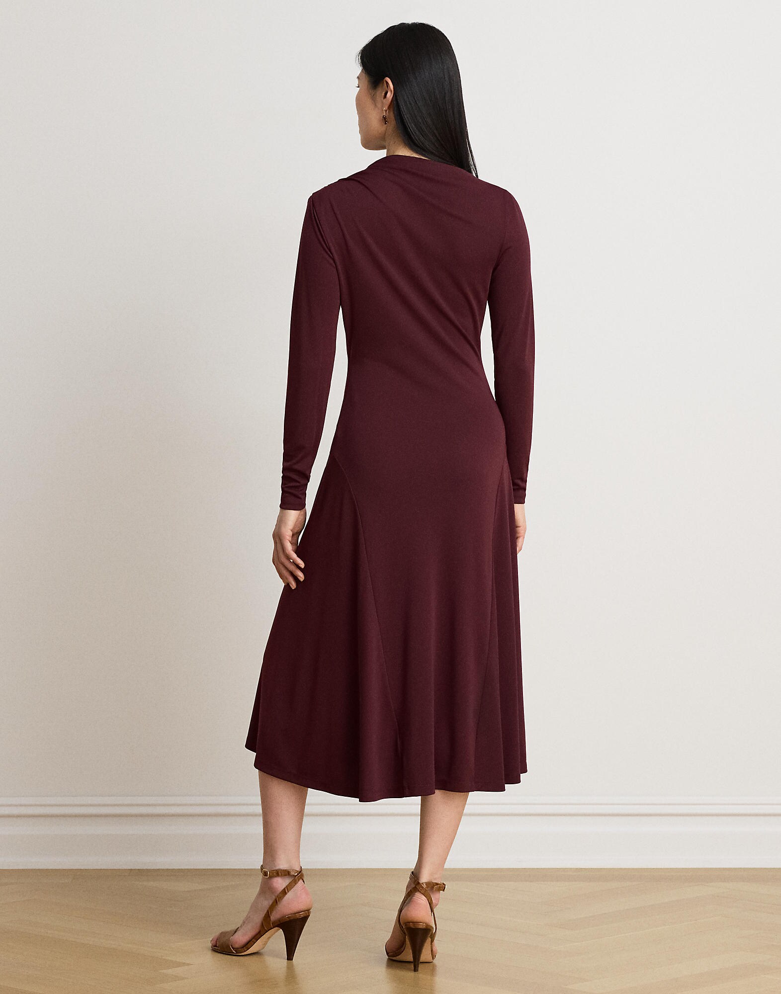 Lauren Ralph Lauren Vestido  borgoña – imagen 3