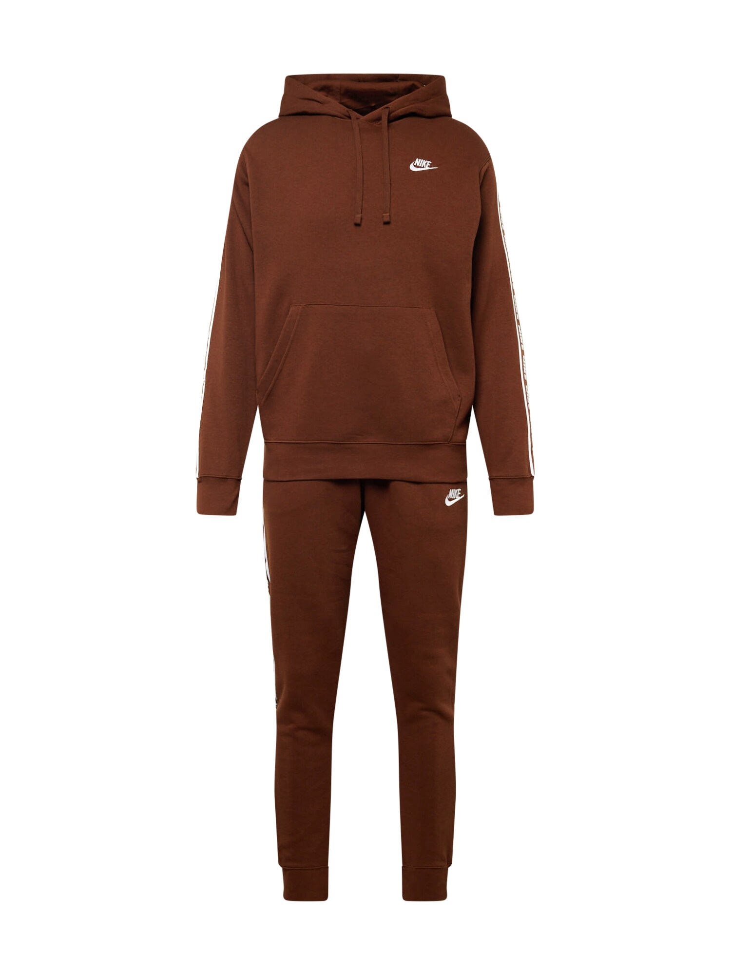 Nike Sportswear Joggingová súprava  gaštanová / biela