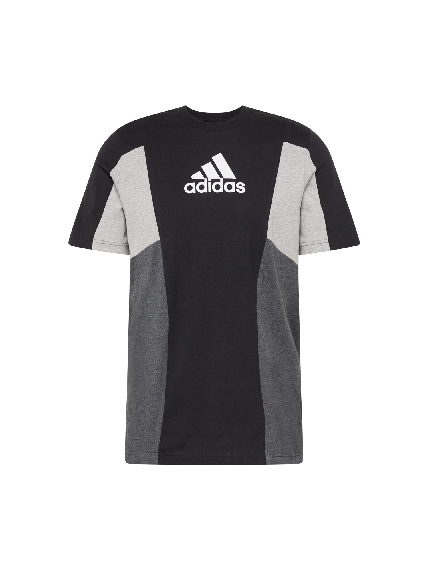 ADIDAS SPORTSWEAR Tricou funcțional 'Essentials'  gri închis / gri amestecat / negru / alb