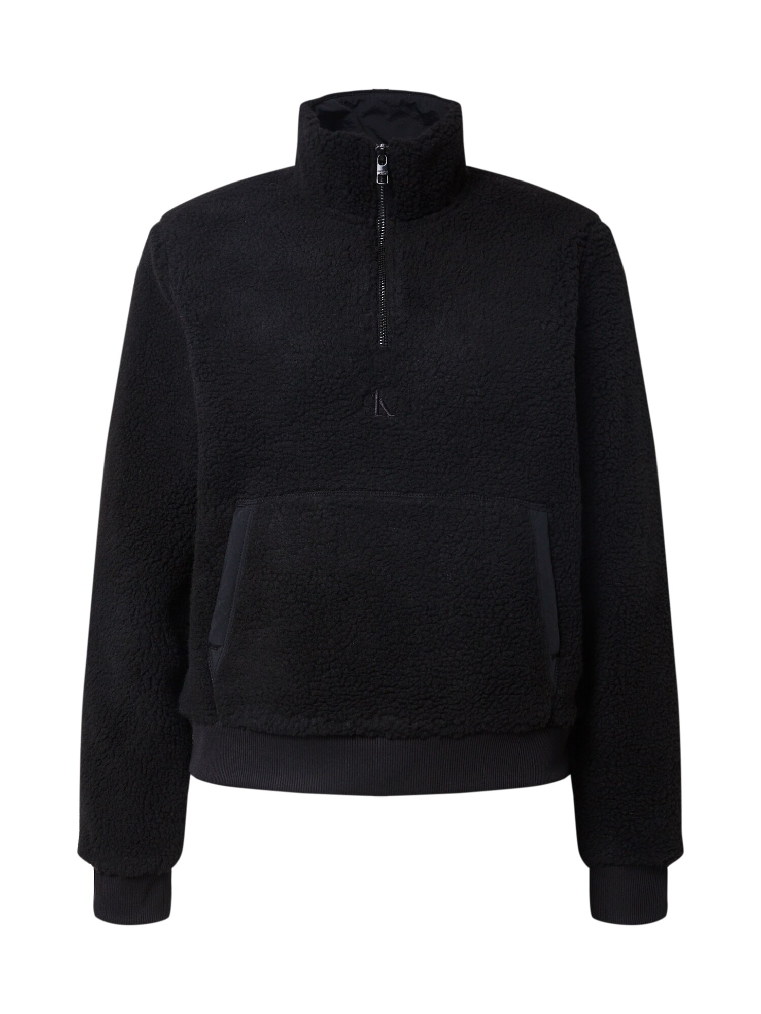 Calvin Klein Jeans Megztinis be užsegimo 'SHERPA'  juoda