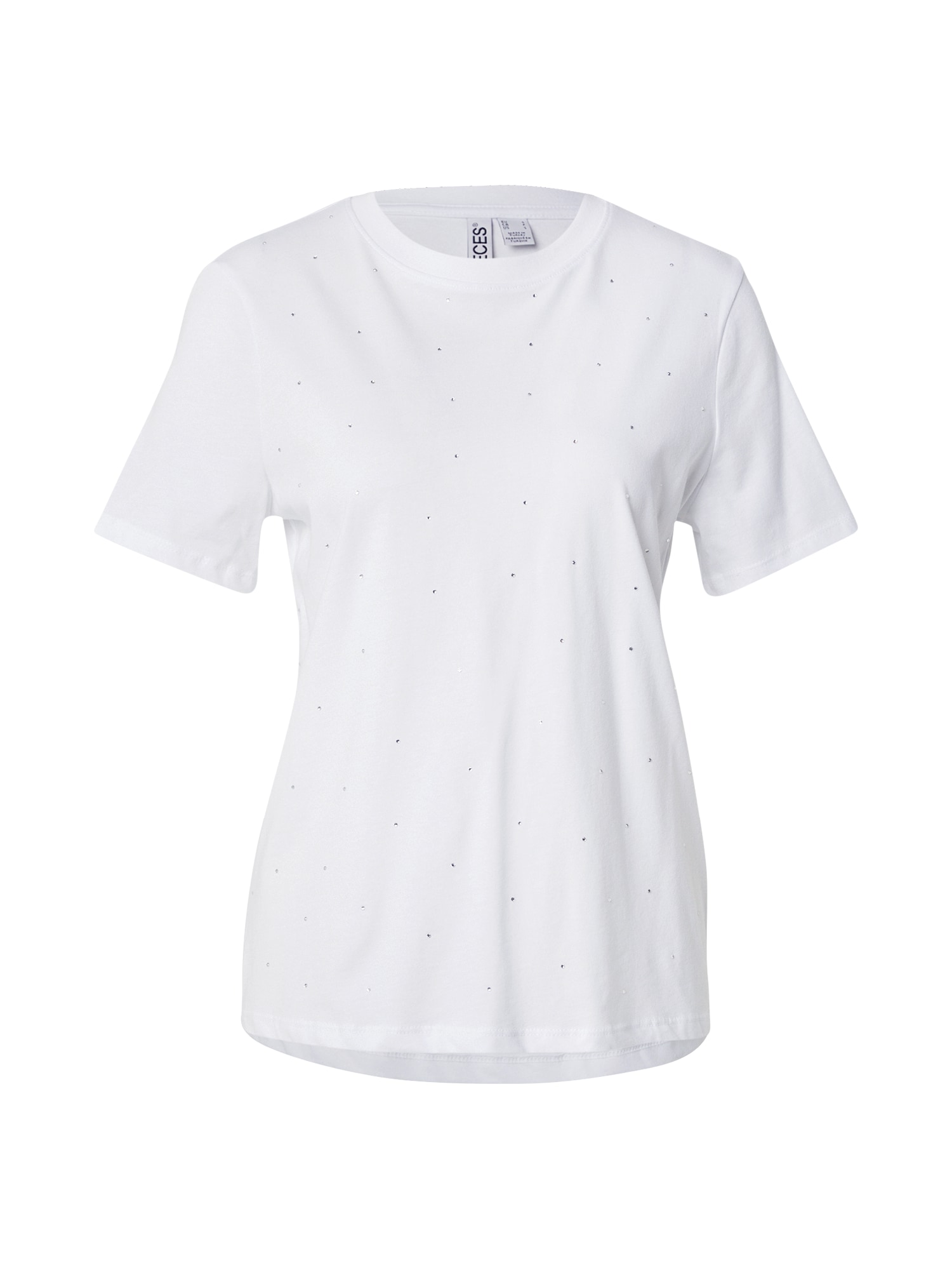 PIECES Tricou PCRIA  argintiu / alb